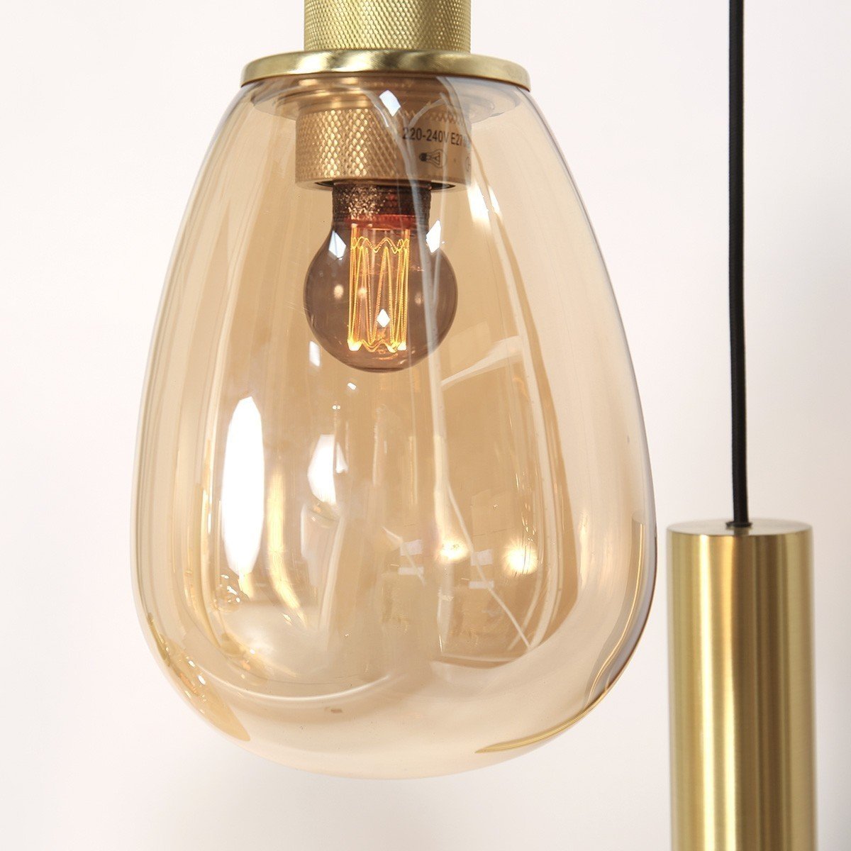 Hanglamp Reflexion Messing met 3 lichtkokers GU10 - Afbeelding 9