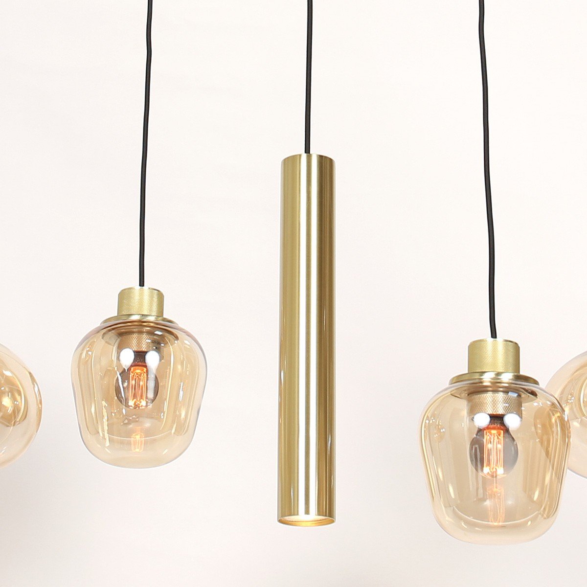 Hanglamp Reflexion Messing met 3 lichtkokers GU10 - Afbeelding 6