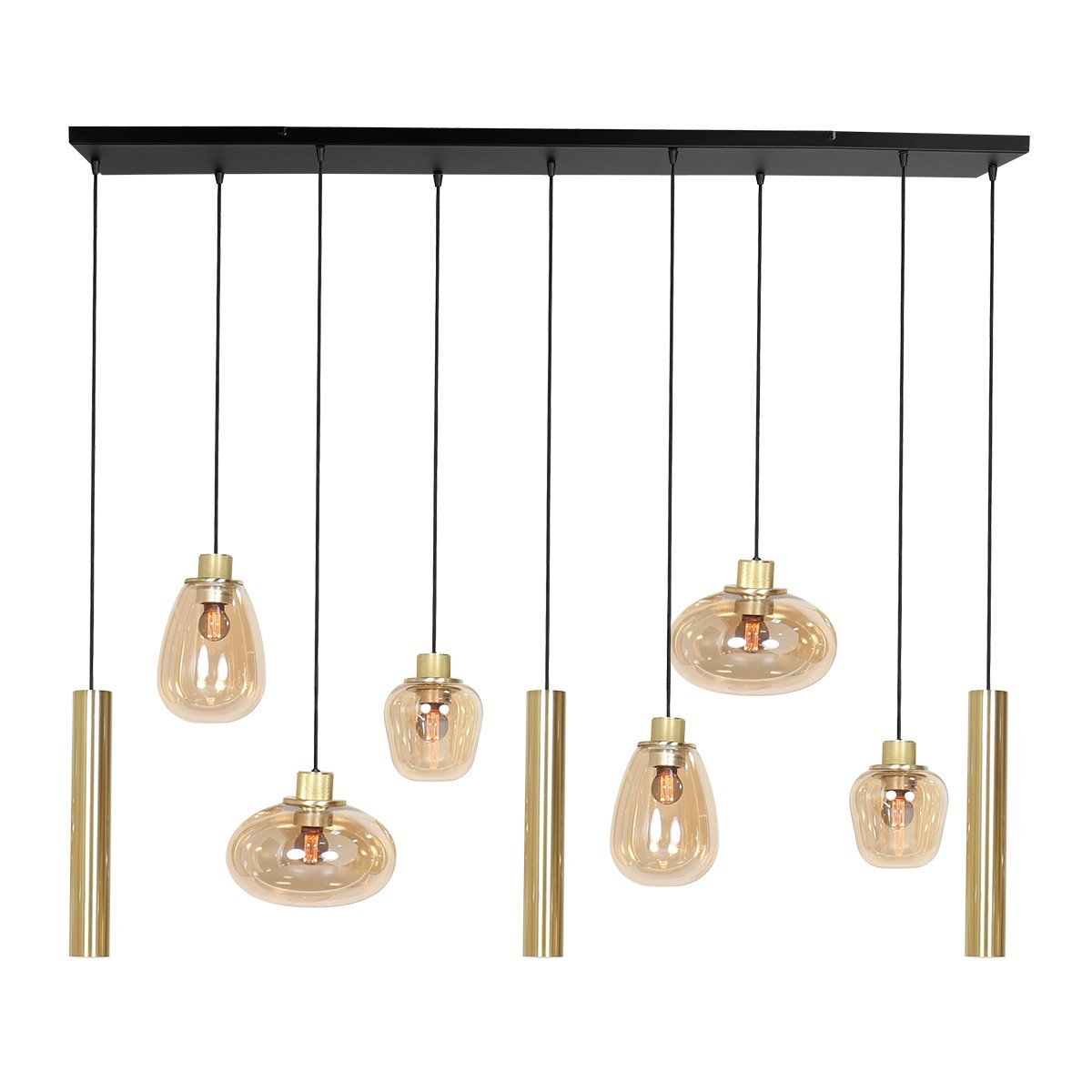 Hanglamp Reflexion Messing met 3 lichtkokers GU10