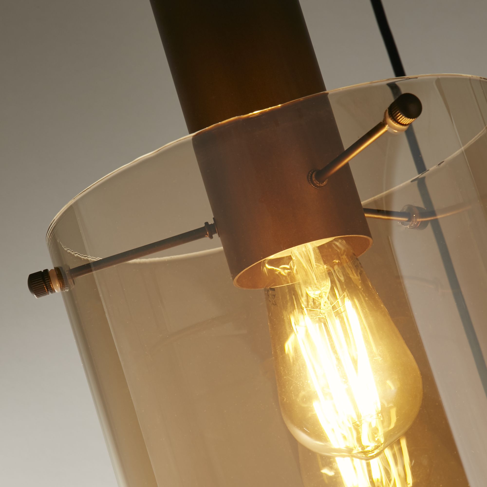 Hanglamp Sweden 3-lichts 150cm Multi-Drop Amber - Afbeelding 3