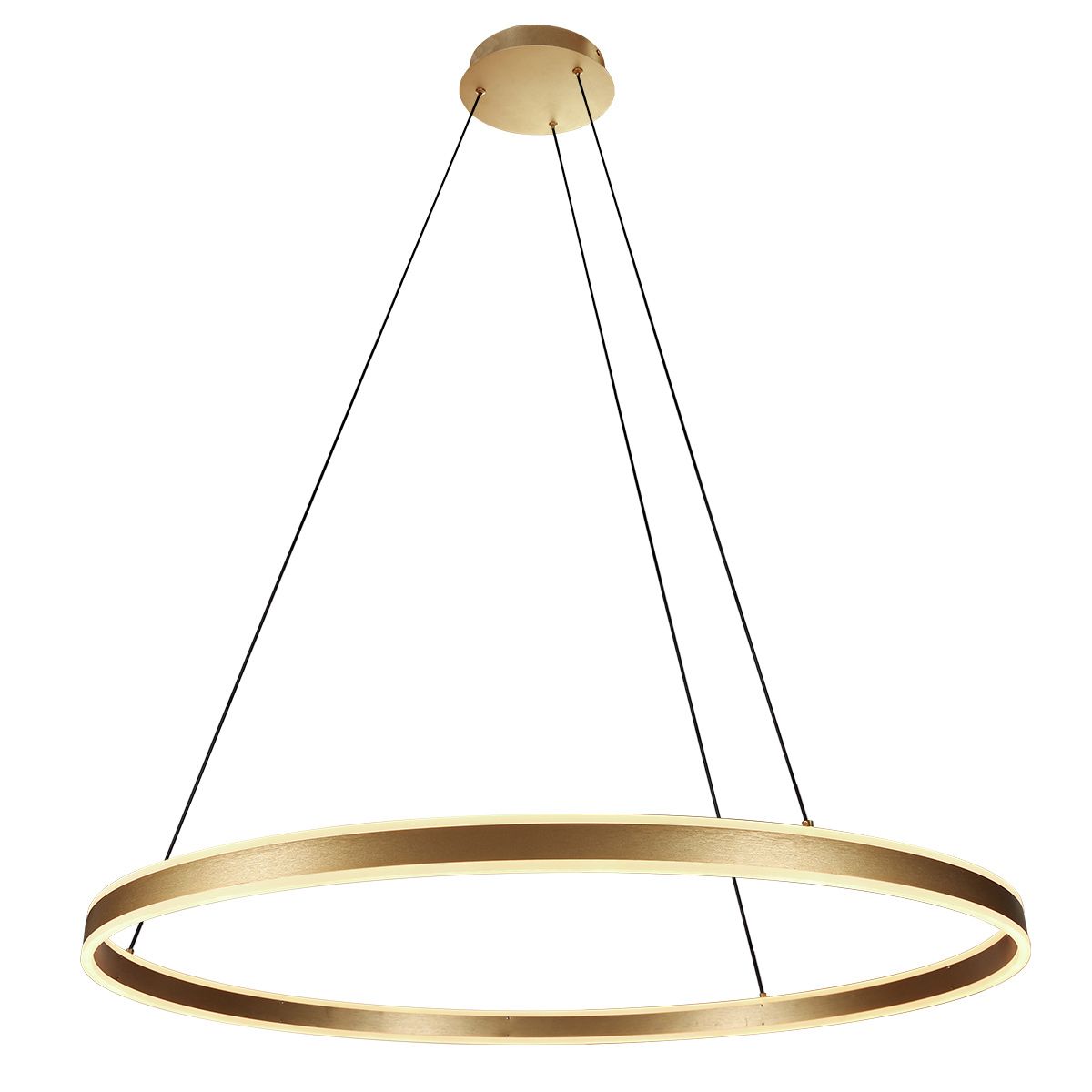 Hanglamp Ringlux 3676GO Goud – Dimbare LED ringlamp Ø100 cm met up- en downlight - Afbeelding 3
