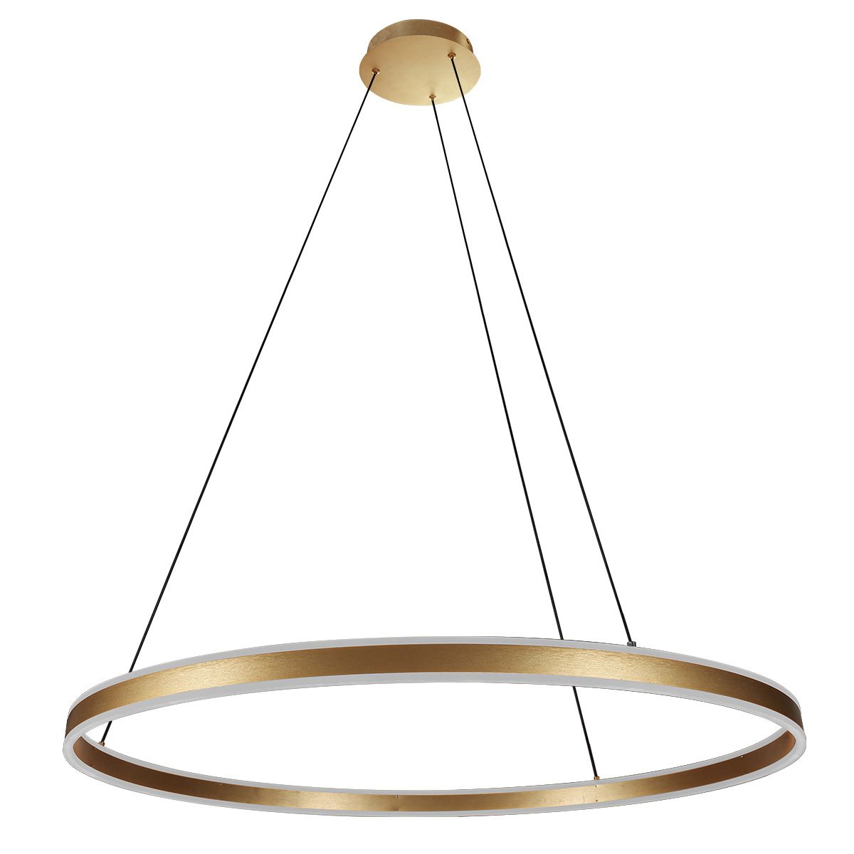 Hanglamp Ringlux 3676GO Goud – Dimbare LED ringlamp Ø100 cm met up- en downlight - Afbeelding 10