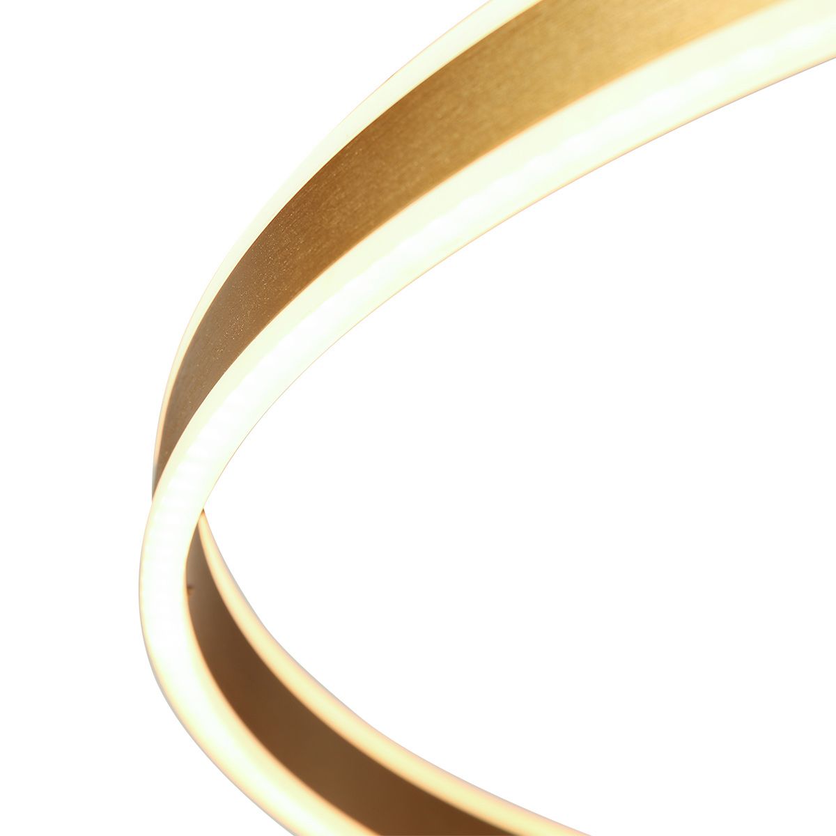 Hanglamp Ringlux 3676GO Goud – Dimbare LED ringlamp Ø100 cm met up- en downlight - Afbeelding 7