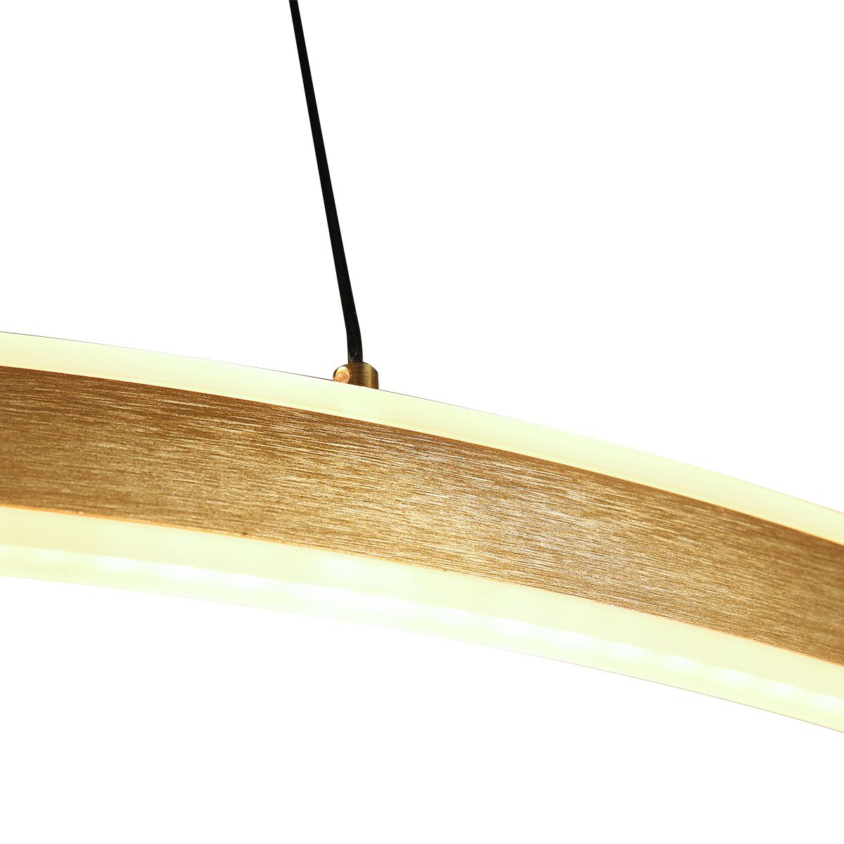 Hanglamp Ringlux 3676GO Goud – Dimbare LED ringlamp Ø100 cm met up- en downlight - Afbeelding 6