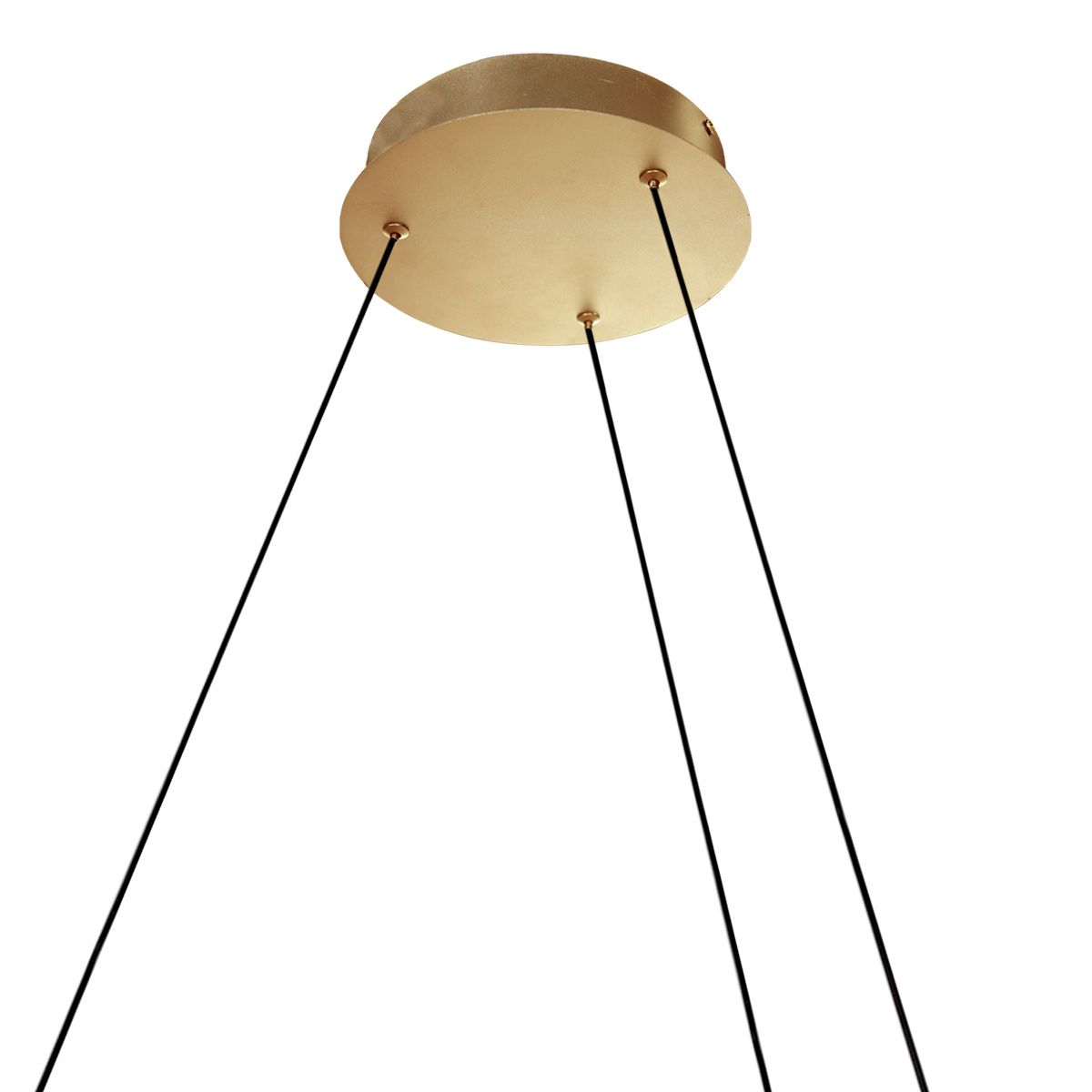 Hanglamp Ringlux 3676GO Goud – Dimbare LED ringlamp Ø100 cm met up- en downlight - Afbeelding 5