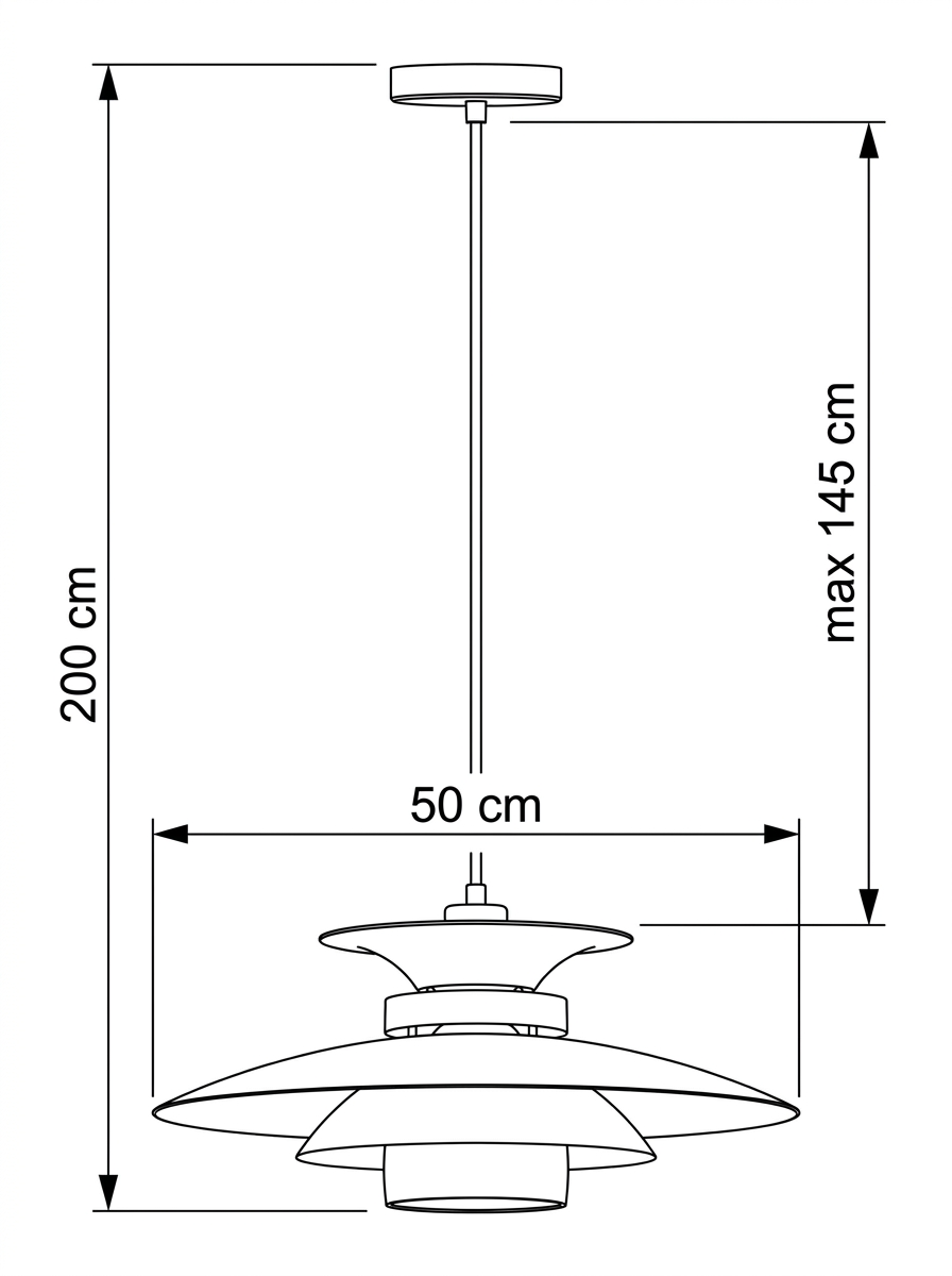 Moderne Potenza hanglamp 50cm zand - Afbeelding 3