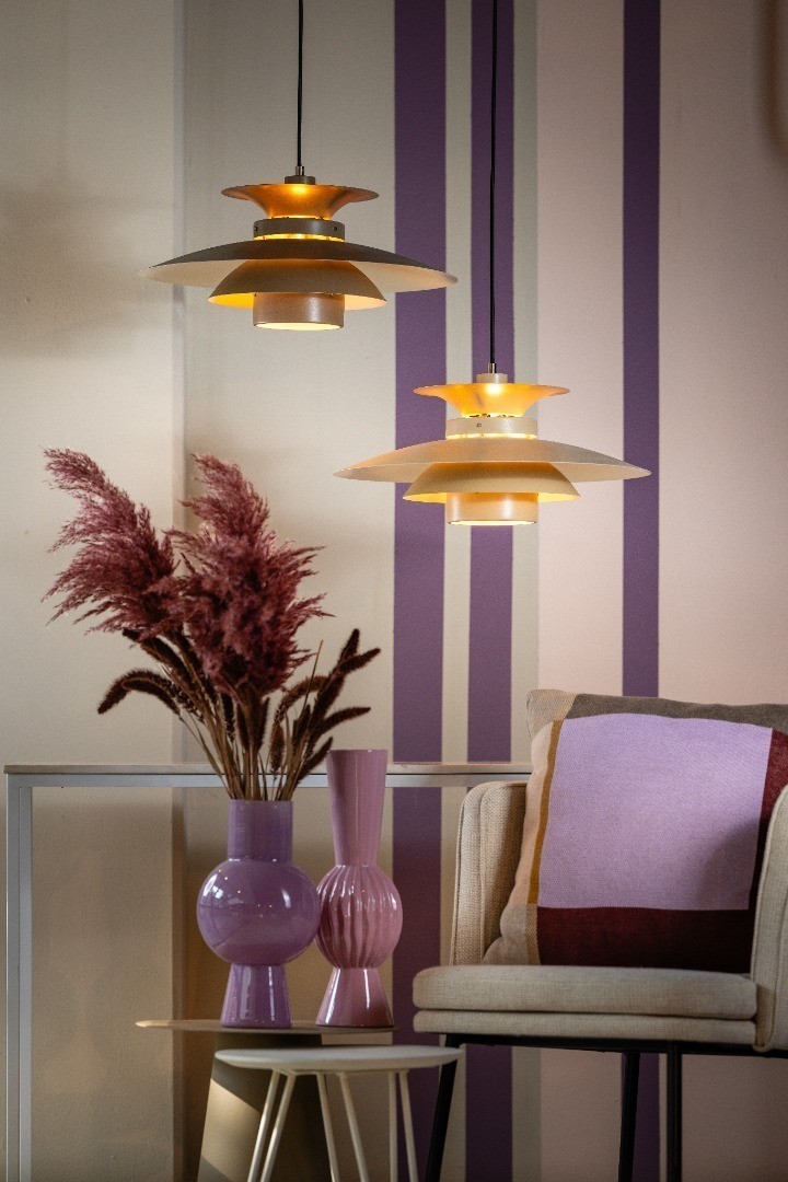 Moderne Potenza hanglamp 50cm zand - Afbeelding 4
