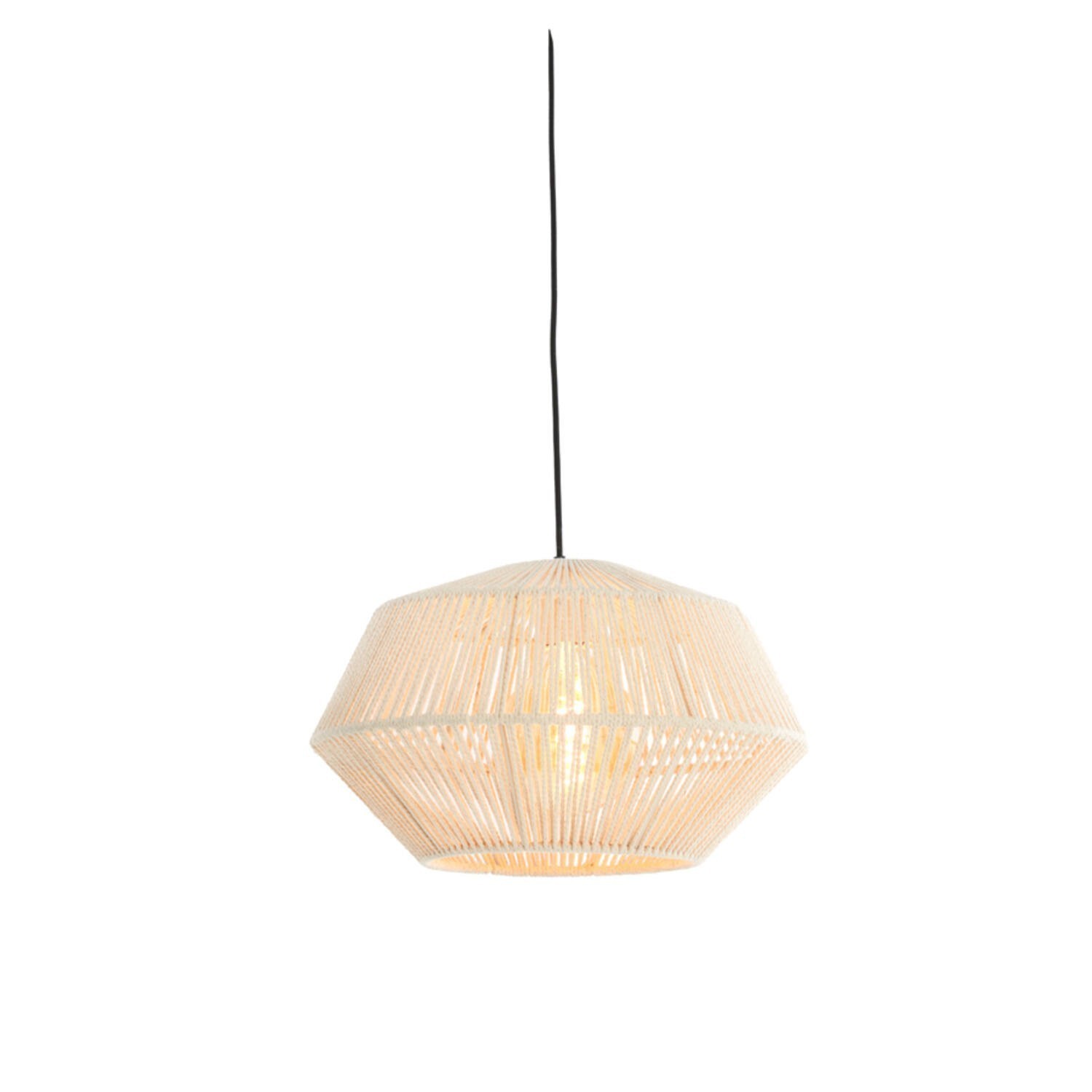 Hanglamp Ø40x24 cm DEYA crème