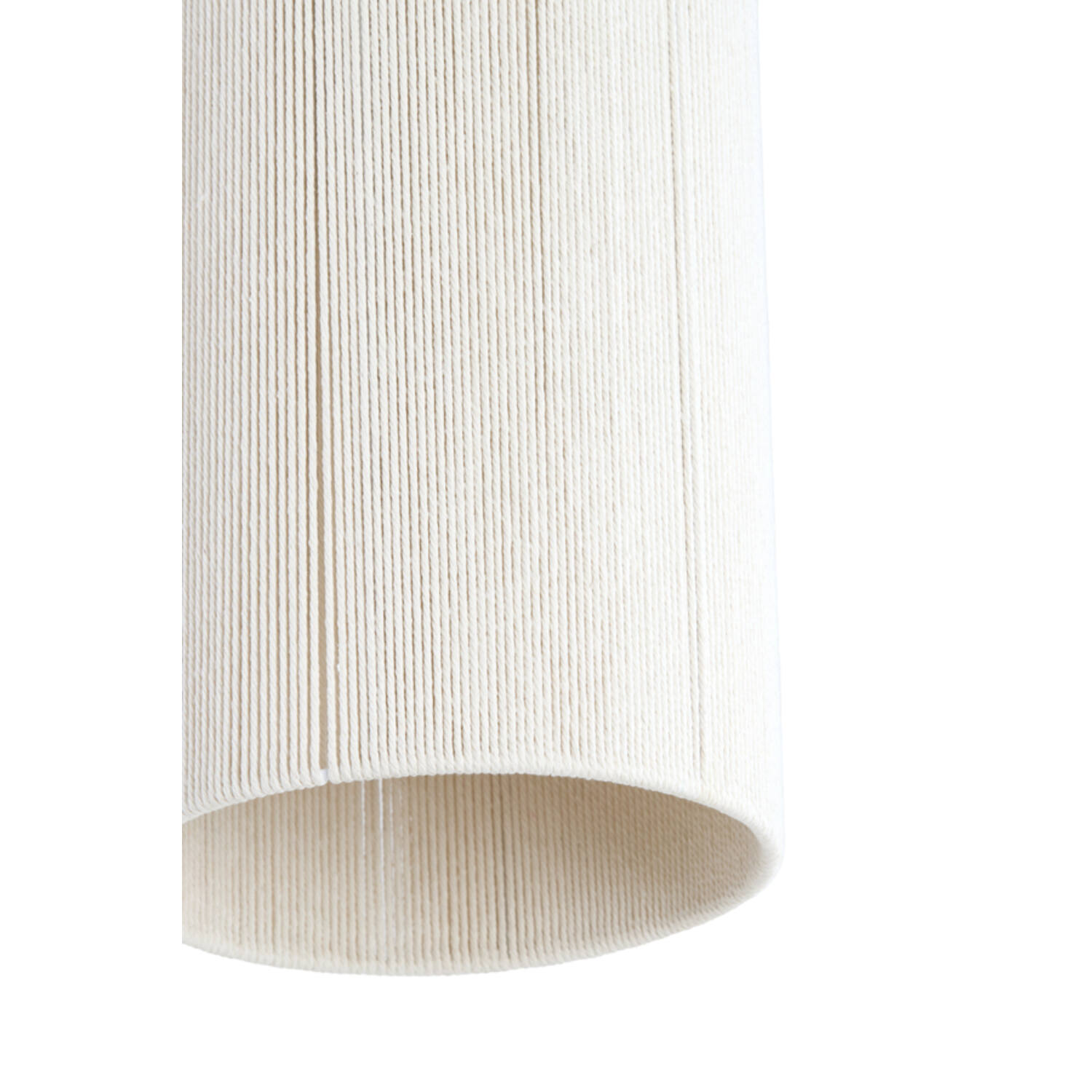 Hanglamp Ø22x41,5 cm DANIA hout print d bruin+touw crème - Afbeelding 5