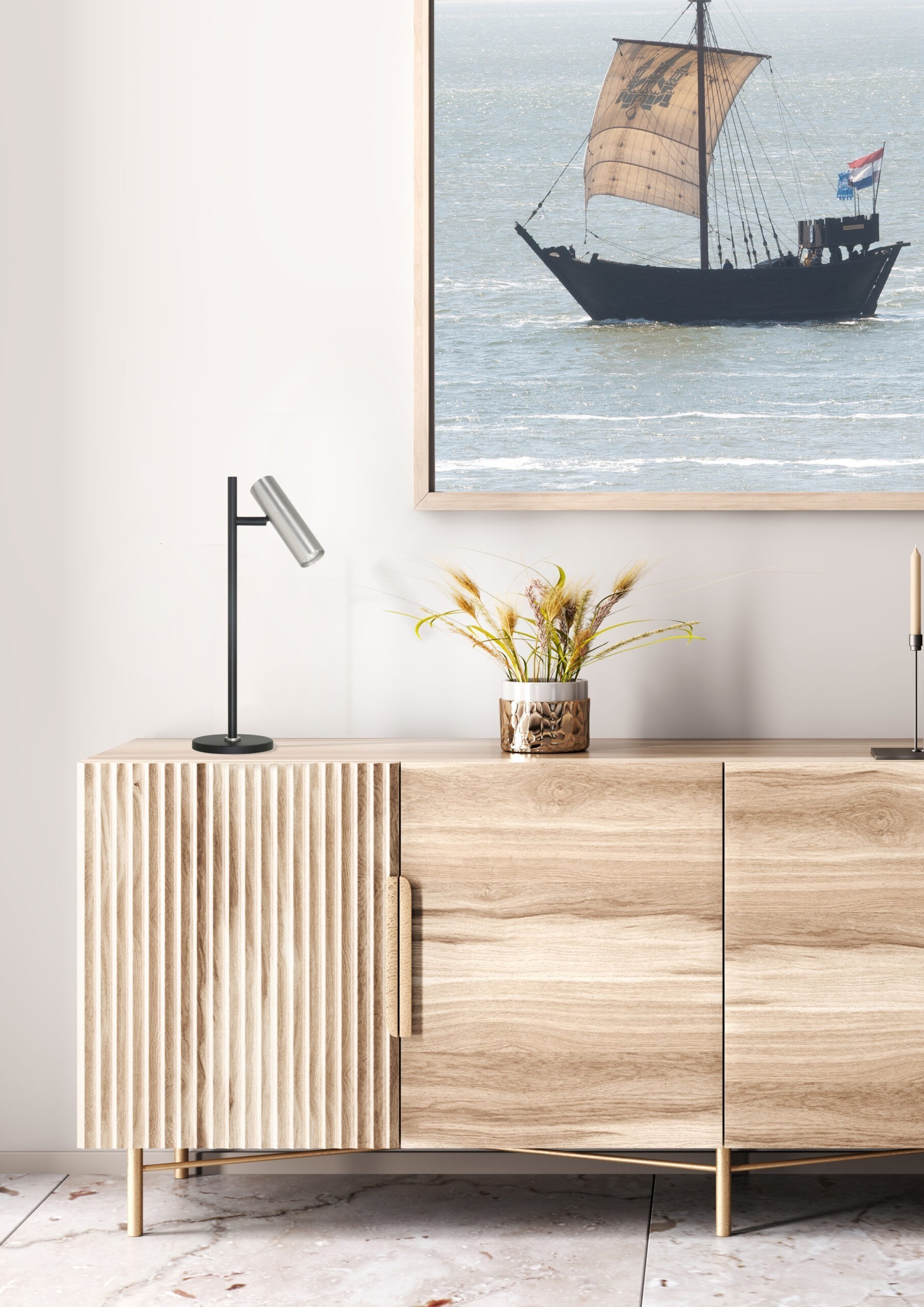 Tafellamp Trend staal - Afbeelding 2