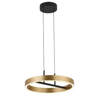 Hanglamp Freelight Livello – Ø40cm, 32W LED, Zwart/Goud, Dimbaar