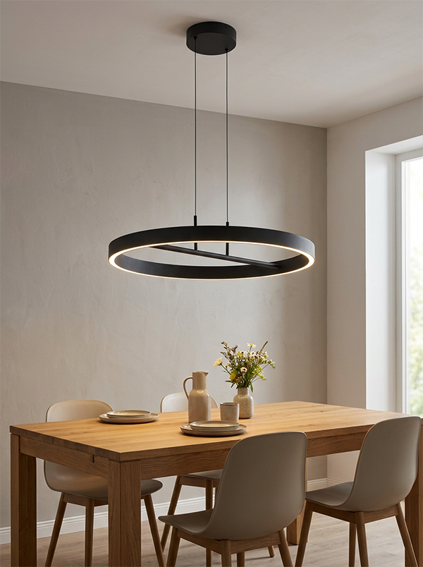 Freelight Hanglamp Livello Ø 60 cm – Zwart - Afbeelding 2