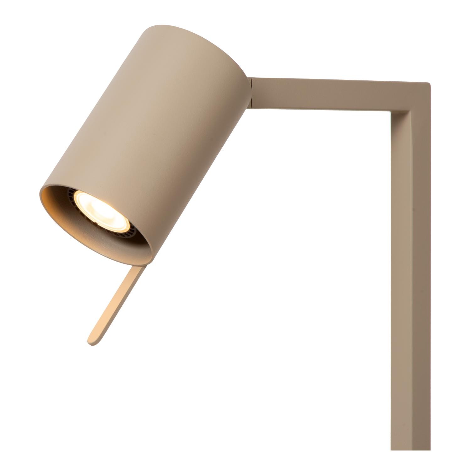 Lucide LESLEY - Bureaulamp - 1xGU10 - Taupe - Afbeelding 4