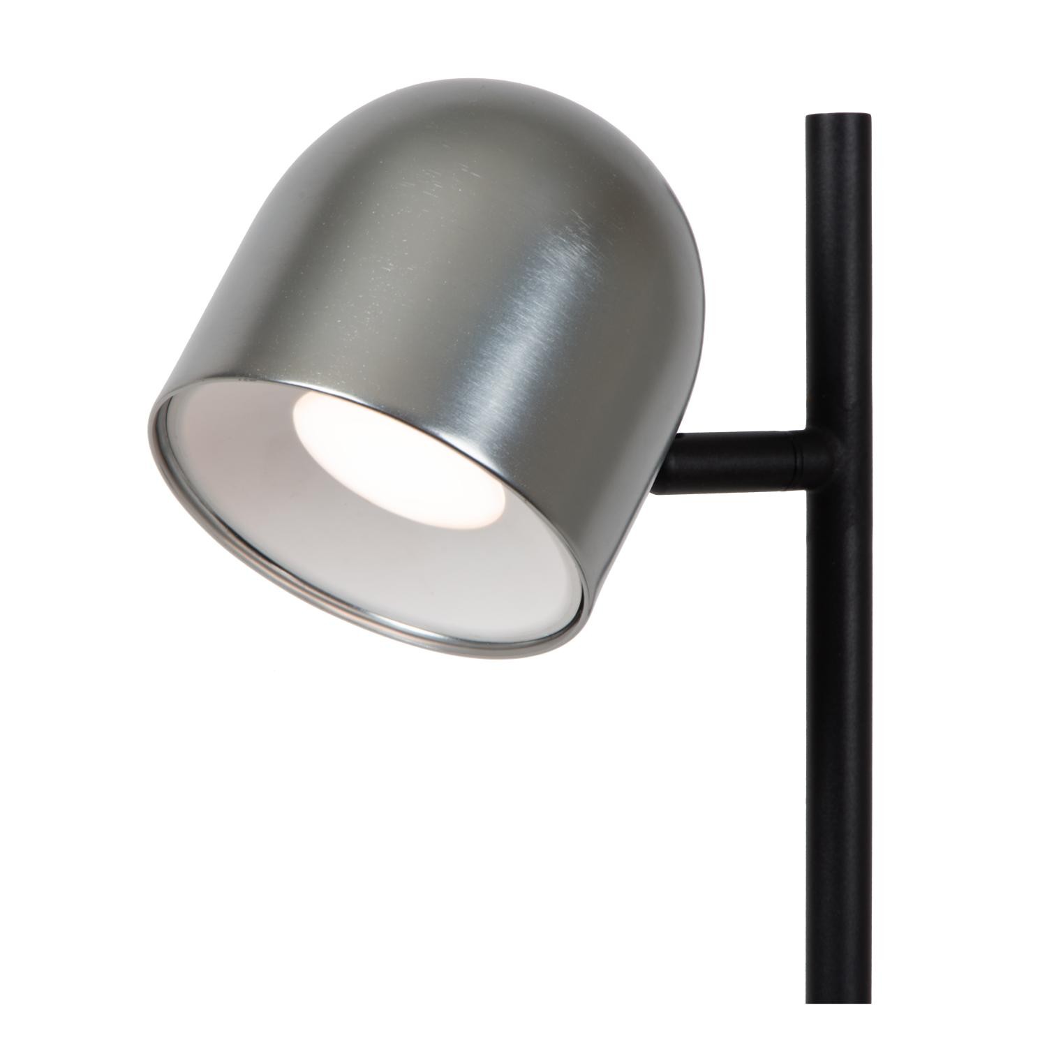 Lucide SKANSKA RECH - Oplaadbare Vloerlamp Binnen/Buiten - Accu/Batterij - Ø 23 cm - LED Dimb. - 1x3W 3000K/6000K - IP44 - Grijs ijzer - Afbeelding 3