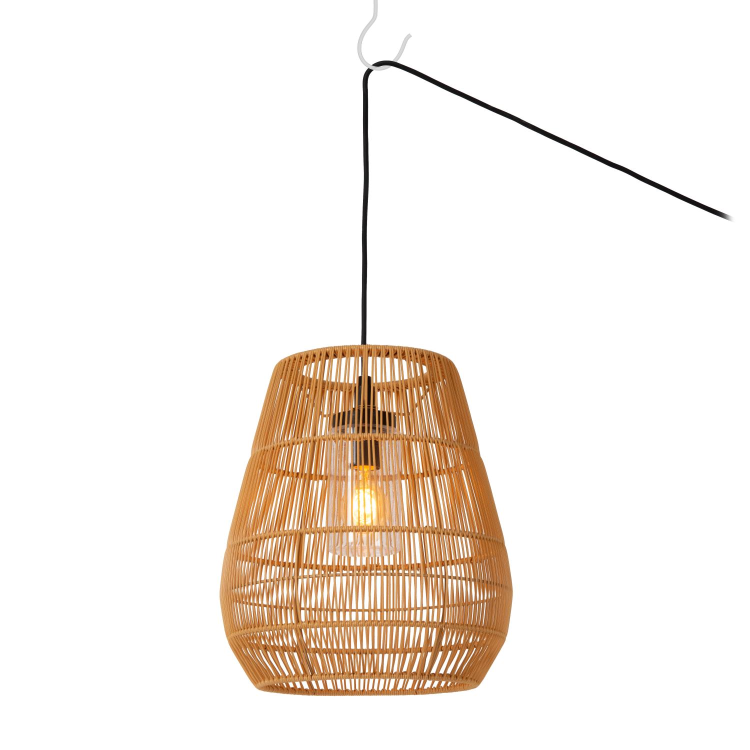 Lucide NERIDA - Hanglamp Binnen/Buiten - Ø 35 cm - 1xE27 - IP44 - Naturel - Afbeelding 5