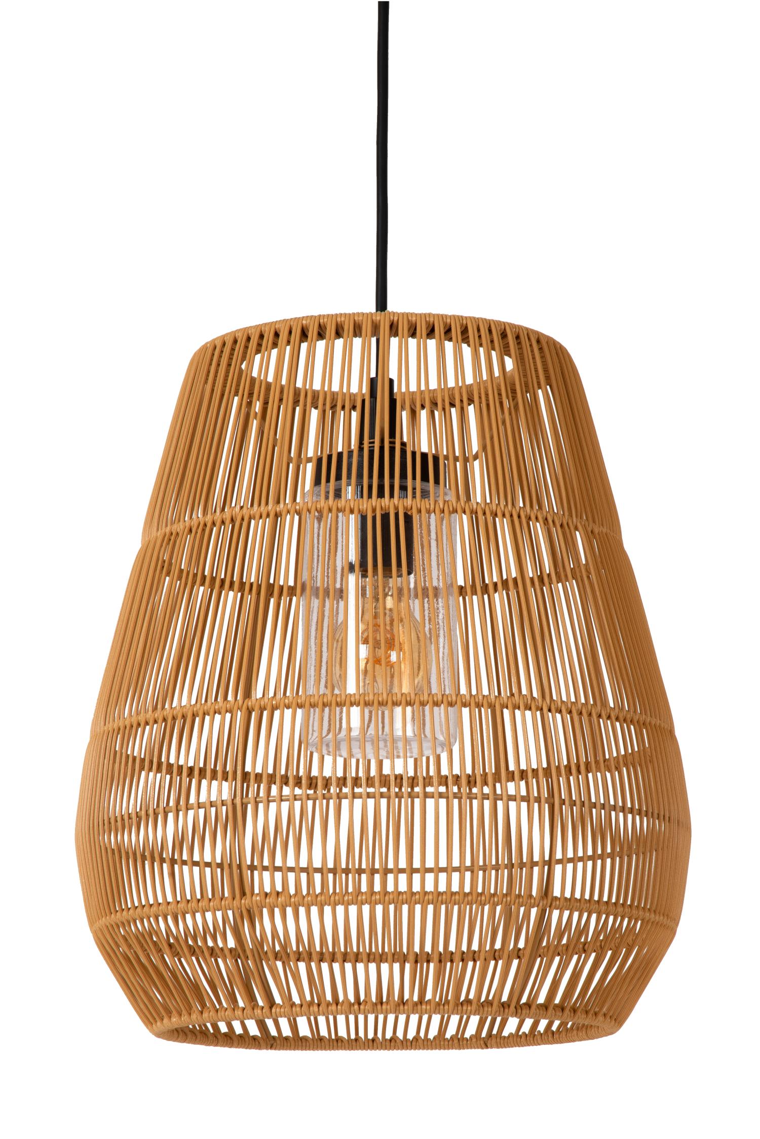 Lucide NERIDA - Hanglamp Binnen/Buiten - Ø 35 cm - 1xE27 - IP44 - Naturel - Afbeelding 2