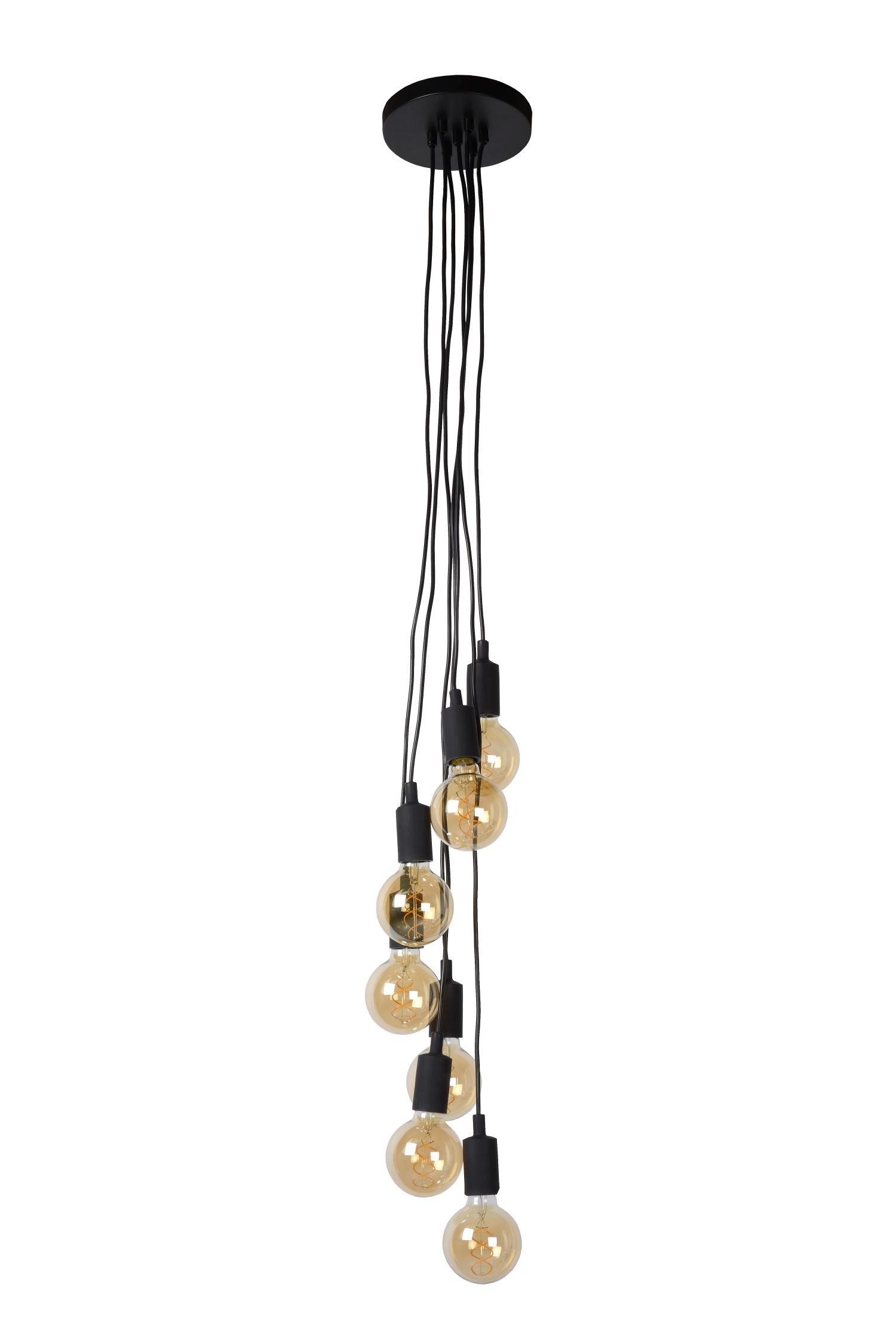 Lucide DANZA - Plafonnière - 25 cm - 1xE27 - Zwart Lucide DANZA - Plafonnière - 25 cm - 1xE27 - Zwart