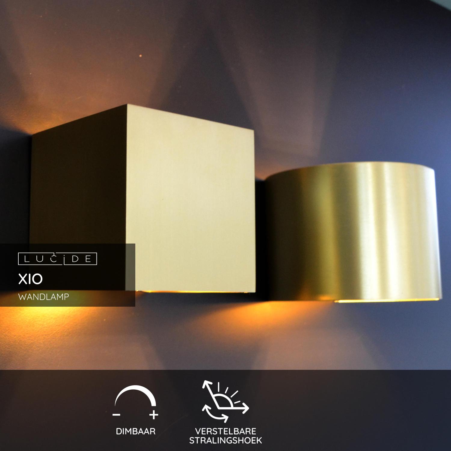 Lucide XIO - Wandlamp - LED Dimb. - G9 - 1x4W 2700K - Verstelbare stralingshoek - Mat Goud / Messing - Afbeelding 3