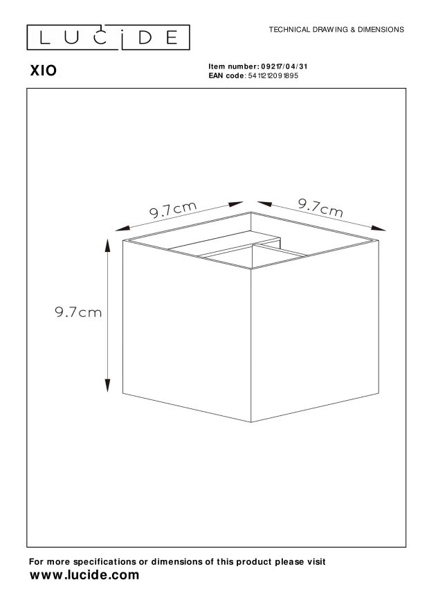 Lucide XIO - Wandlamp - LED Dimb. - G9 - 1x4W 2700K - Verstelbare stralingshoek - Wit - Afbeelding 7