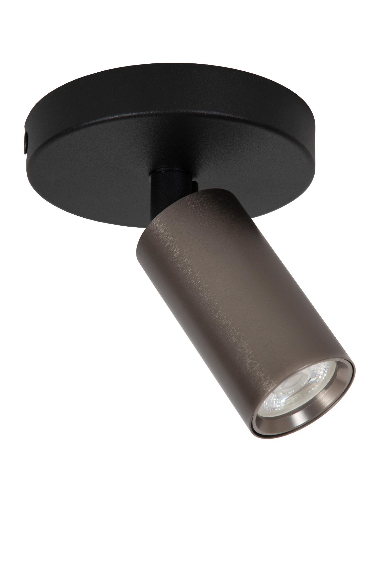 Lucide RITMO - Plafondspot - Ø 10 cm - 1xGU10 (MR11) - Roest bruin - Afbeelding 2
