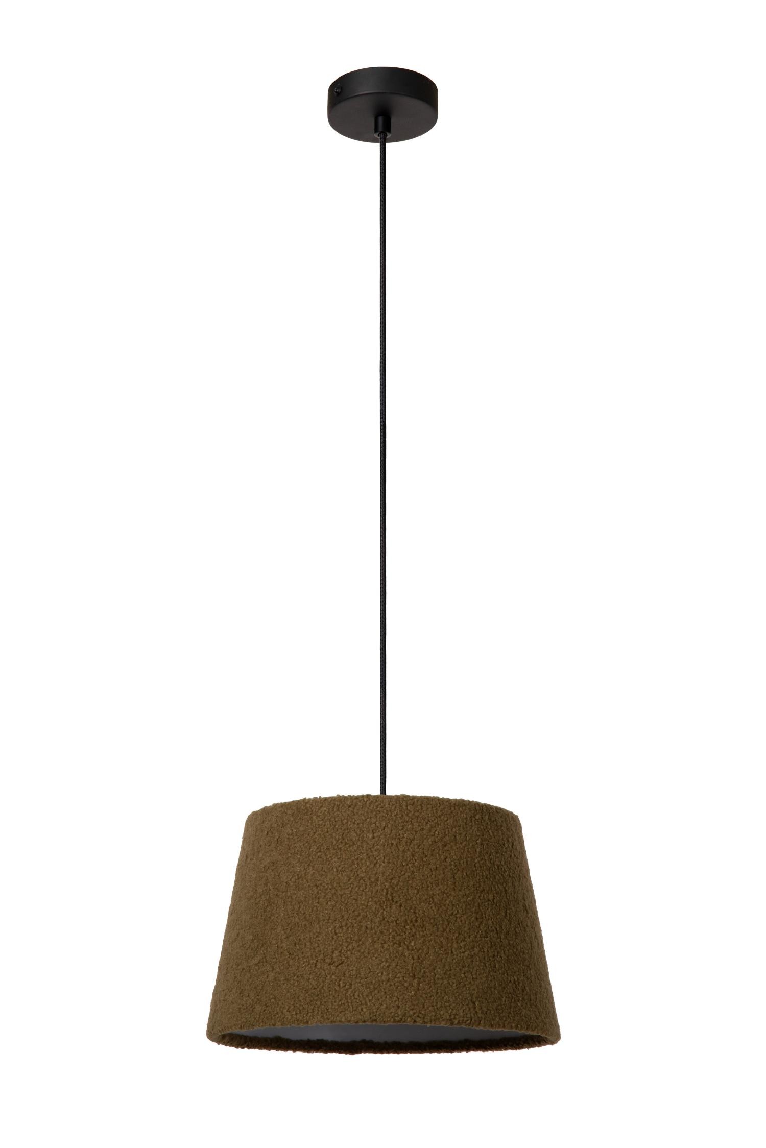 Lucide WOOLLY - Hanglamp - Ø 28 cm - 1xE27 - Groen - Afbeelding 2