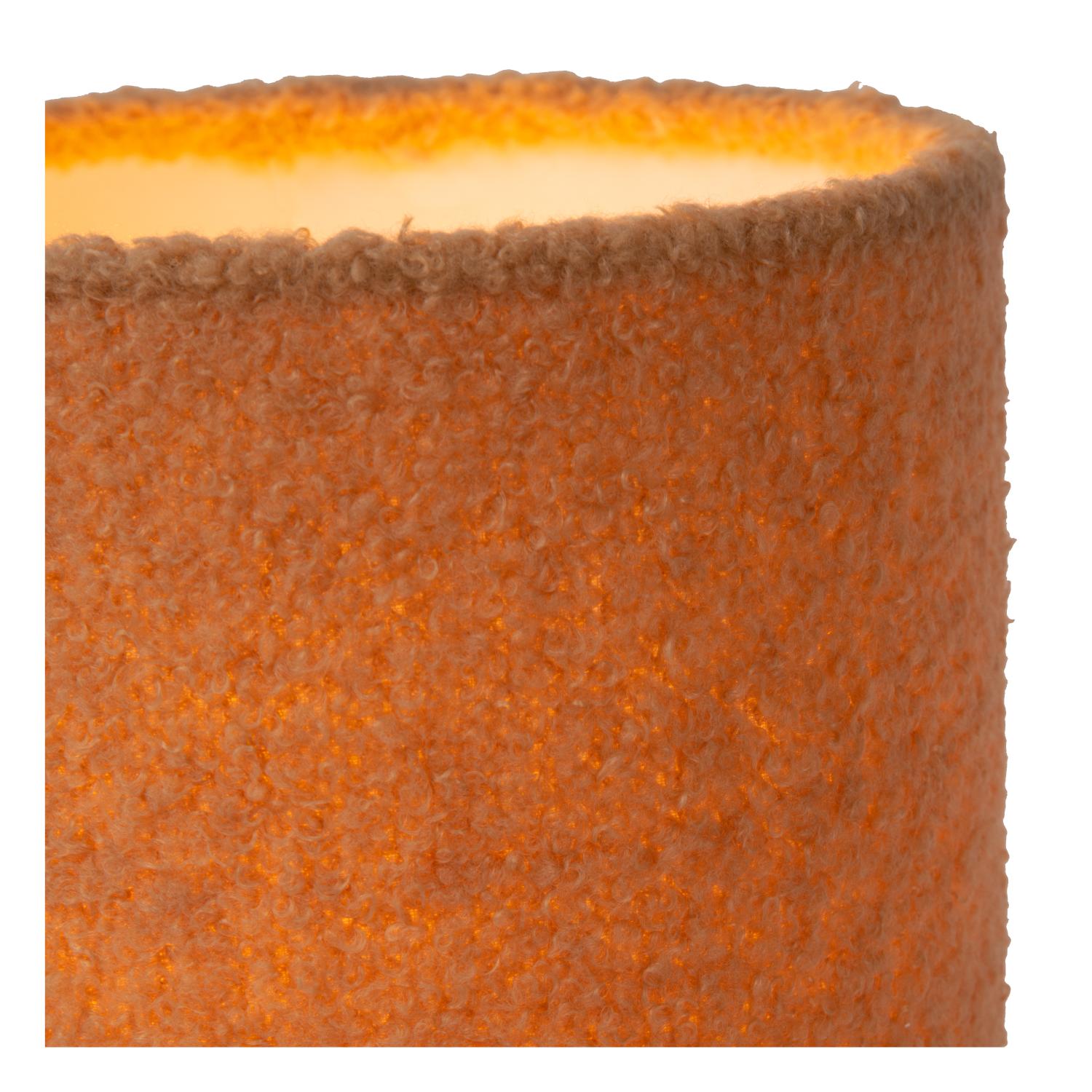 Lucide WOOLLY - Tafellamp - Ø 16 cm - 1xE14 - Okergeel - Afbeelding 5