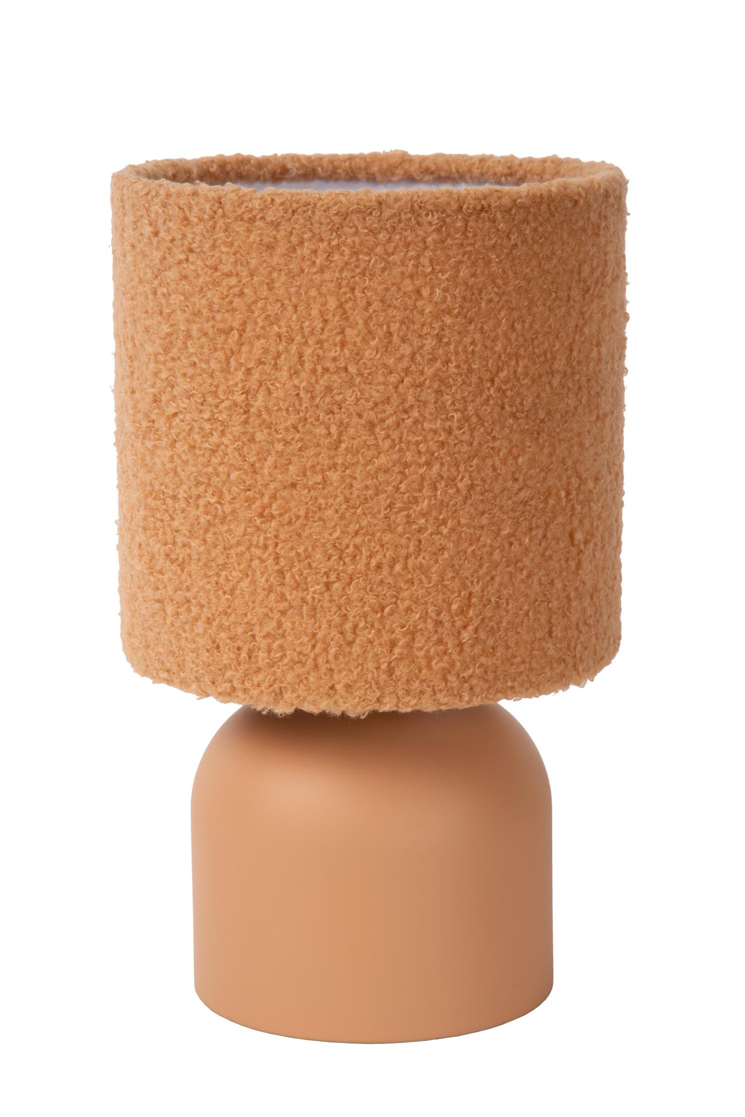 Lucide WOOLLY - Tafellamp - Ø 16 cm - 1xE14 - Okergeel - Afbeelding 2