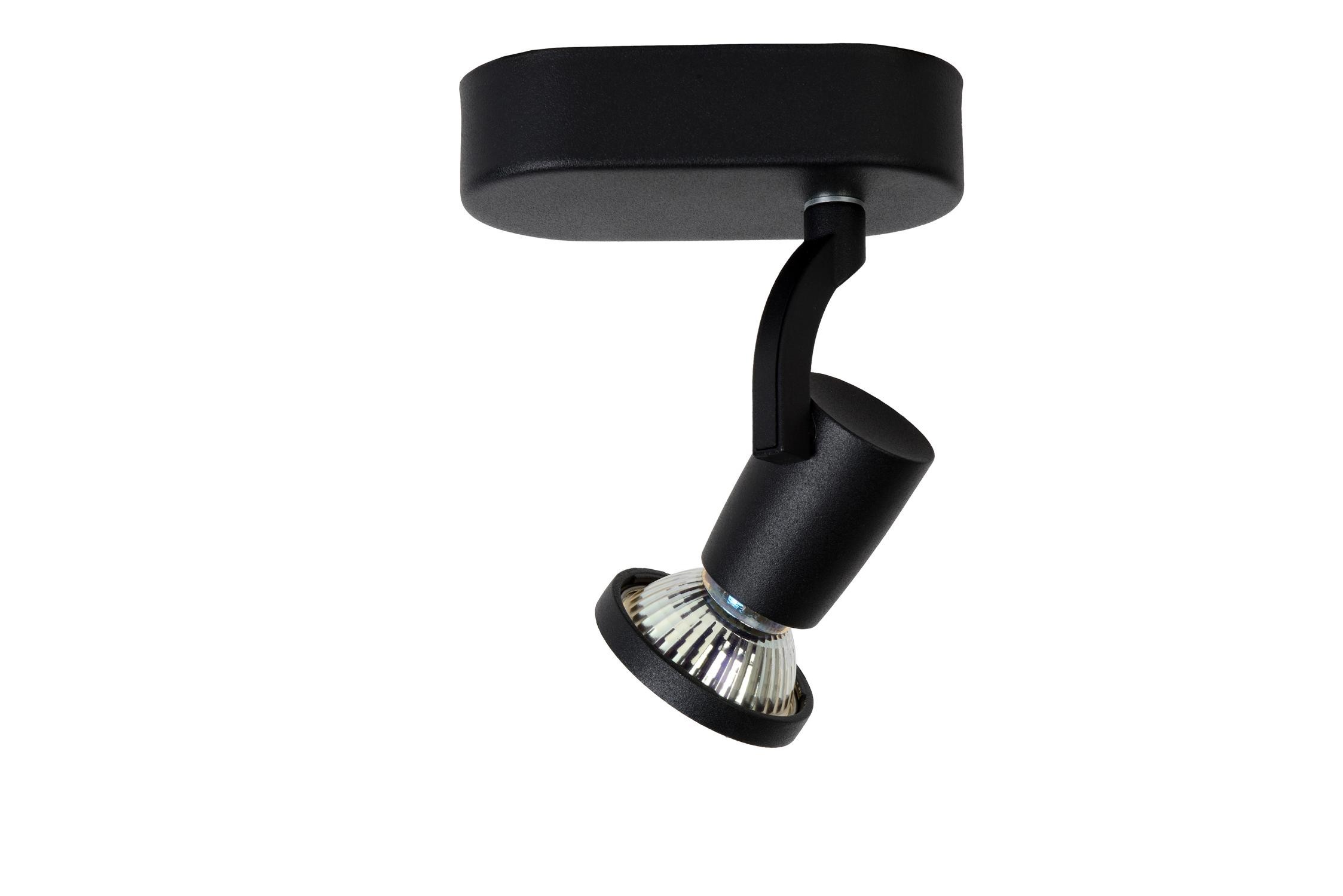 Lucide JASTER-LED - Plafondspot - LED - GU10 - 1x5W 2700K - Zwart - Afbeelding 4