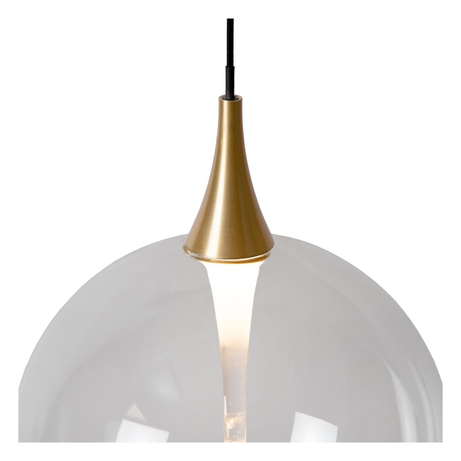 Lucide GISELA - Hanglamp - Ø 48 cm - LED Dimb. - 5x3,8W 2700K - Transparant - Afbeelding 8