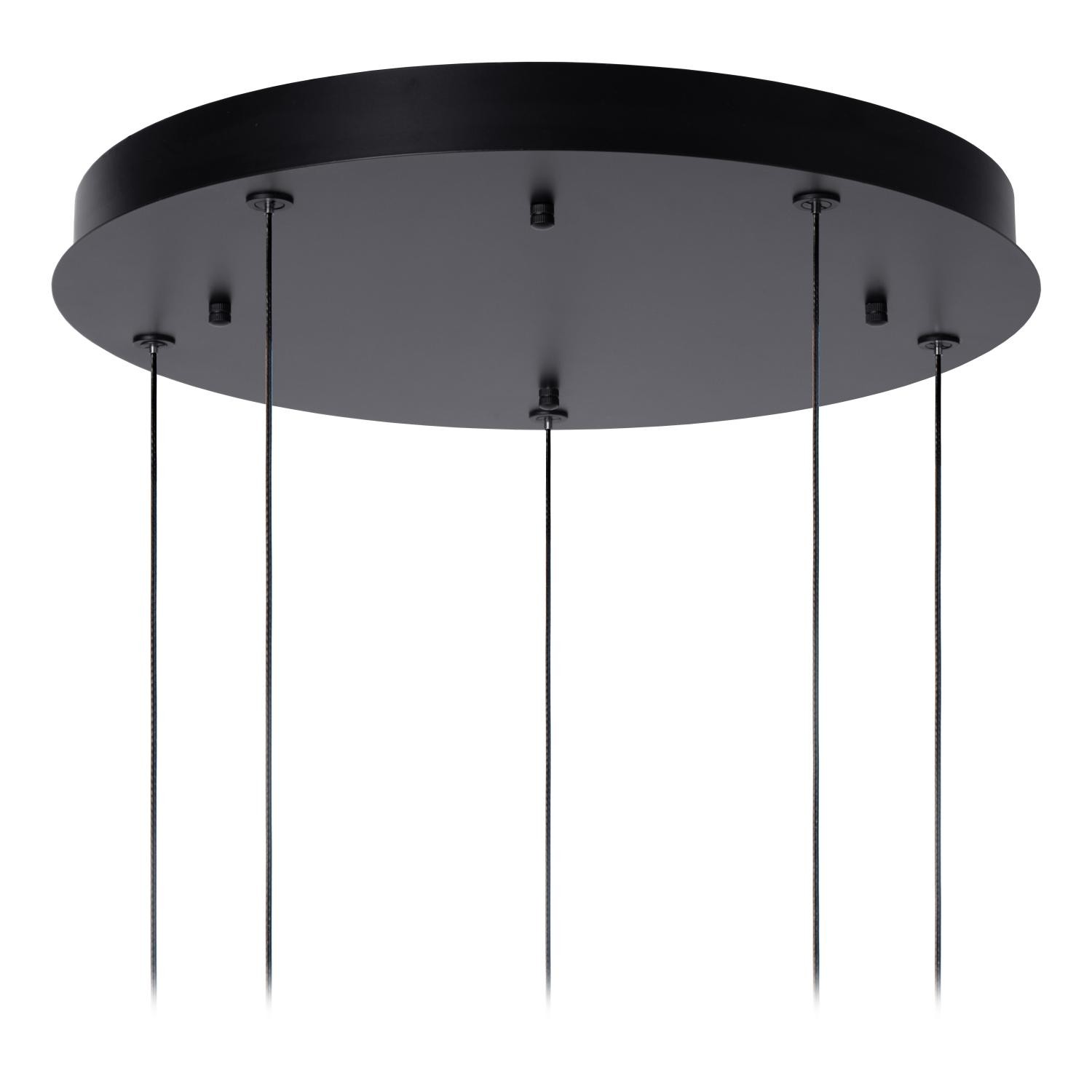 Lucide GISELA - Hanglamp - Ø 48 cm - LED Dimb. - 5x3,8W 2700K - Transparant - Afbeelding 9