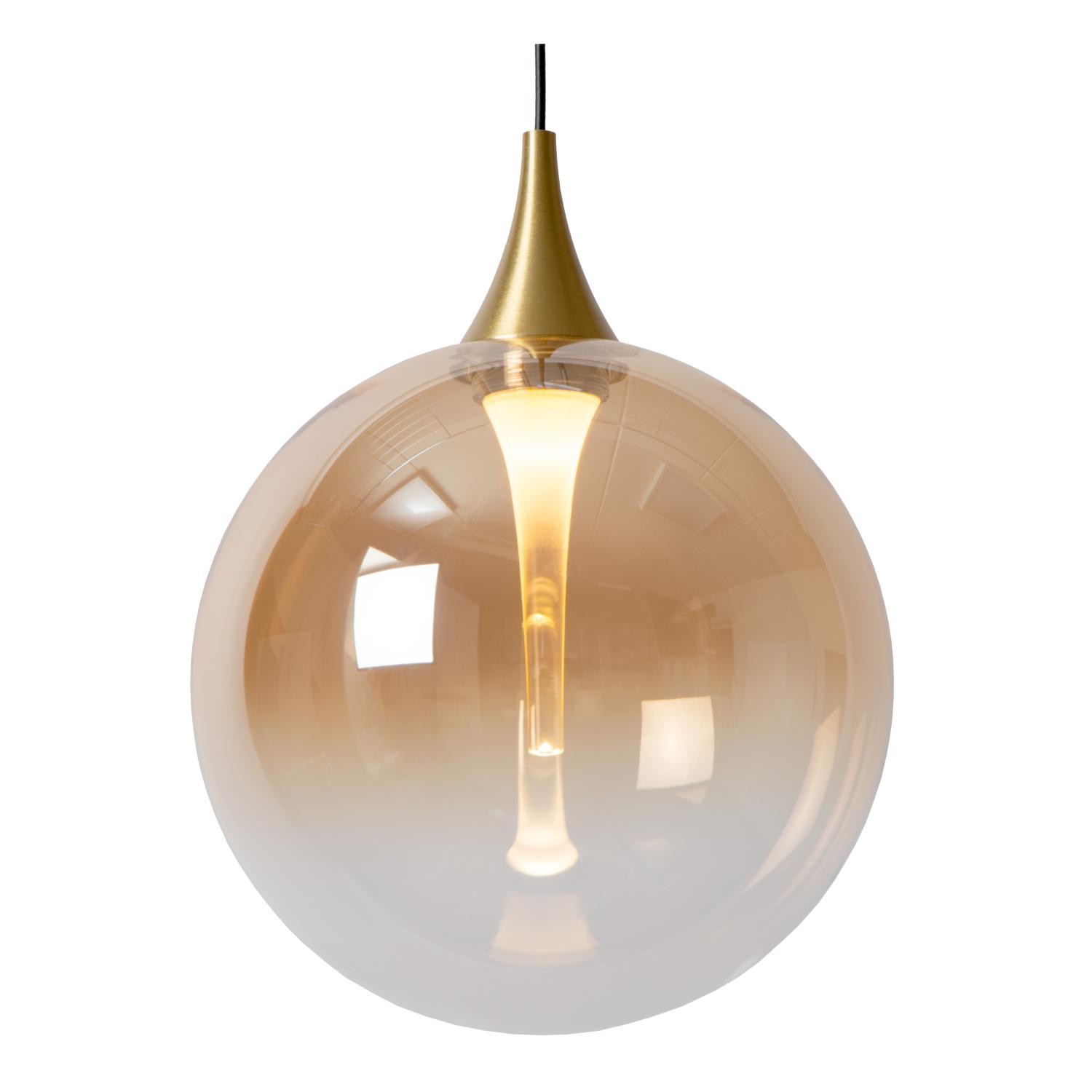 Lucide GISELA - Videlamp - Ø 61 cm - LED Dimb. - 12x3,6W 2700K - Amber - Afbeelding 8