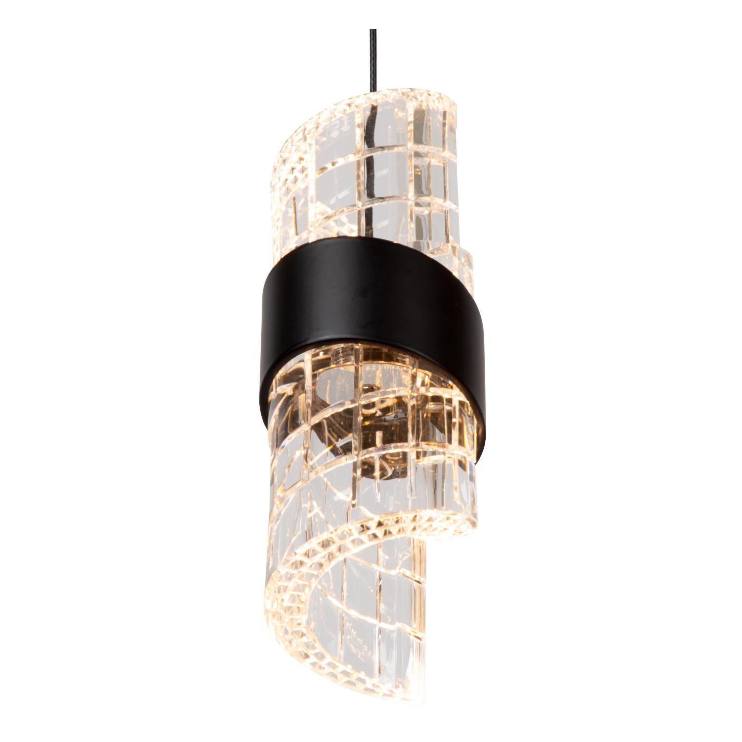 Lucide KLIGANDE - Hanglamp - Ø 25 cm - LED Dimb. - 3x8W 2700K - Zwart - Afbeelding 6