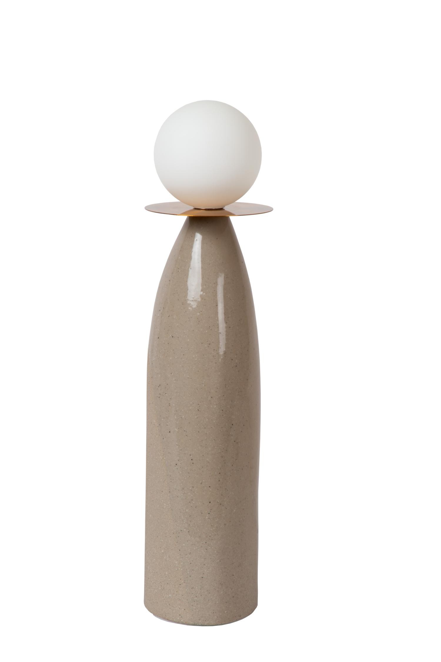 Lucide FIGARO - Tafellamp - Ø 12 cm, H 48 cm - 1xG9 - Grijs - Afbeelding 3