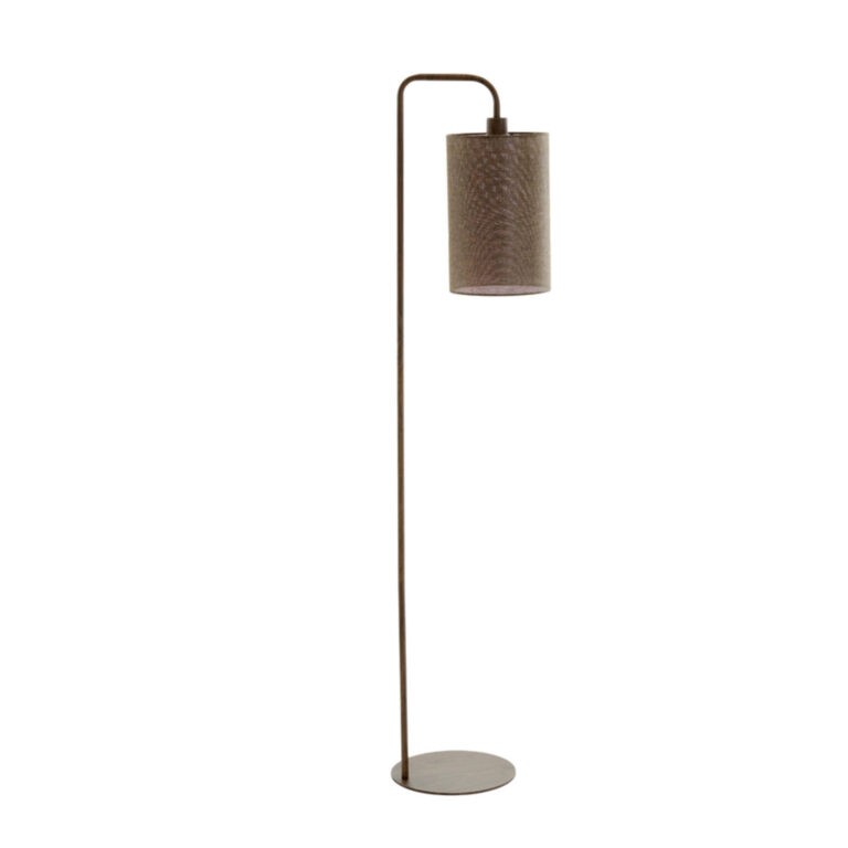 Vloerlamp 33,5x28x155 cm DONIO hout print d bruin+d bruin - Afbeelding 2