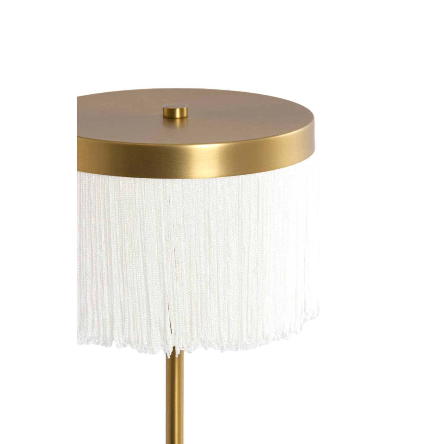 Tafellamp LED Ø17x35 cm DINY antiek brons+crème - Afbeelding 2