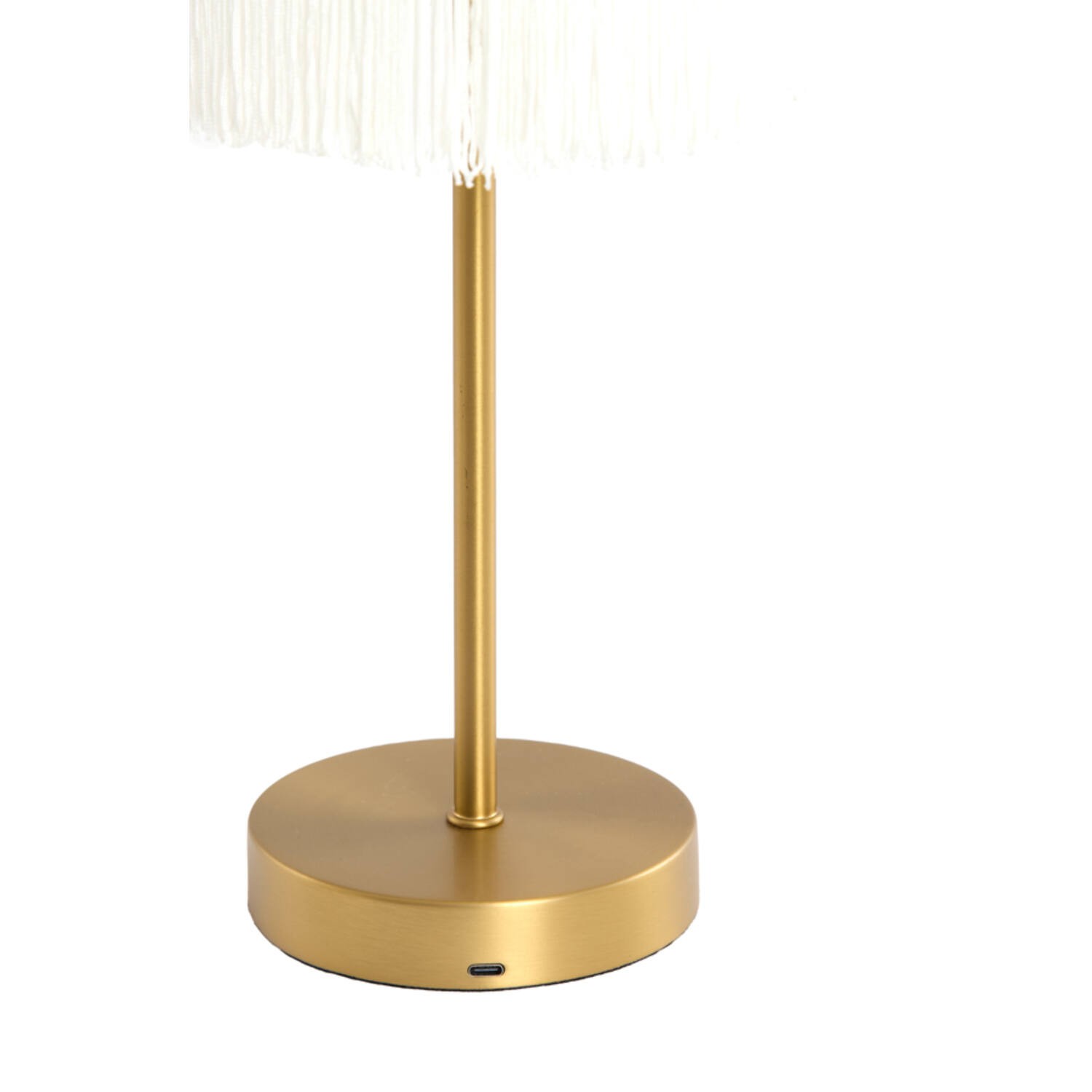 Tafellamp LED Ø17x35 cm DINY antiek brons+crème - Afbeelding 3