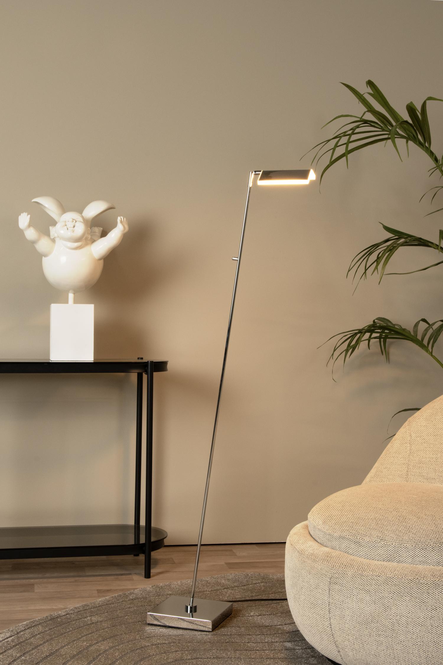 Lucide AARON - Leeslamp - LED Dim to warm - 1x12W 2700K/4000K - Chroom - Afbeelding 2