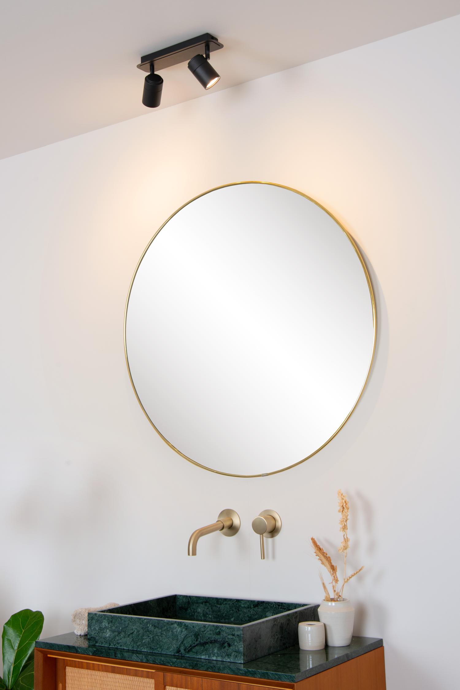 Lucide LENNERT - Plafondspot Badkamer - LED Dimb. - GU10 - 2x5W 3000K - IP44 - Zwart - Afbeelding 6