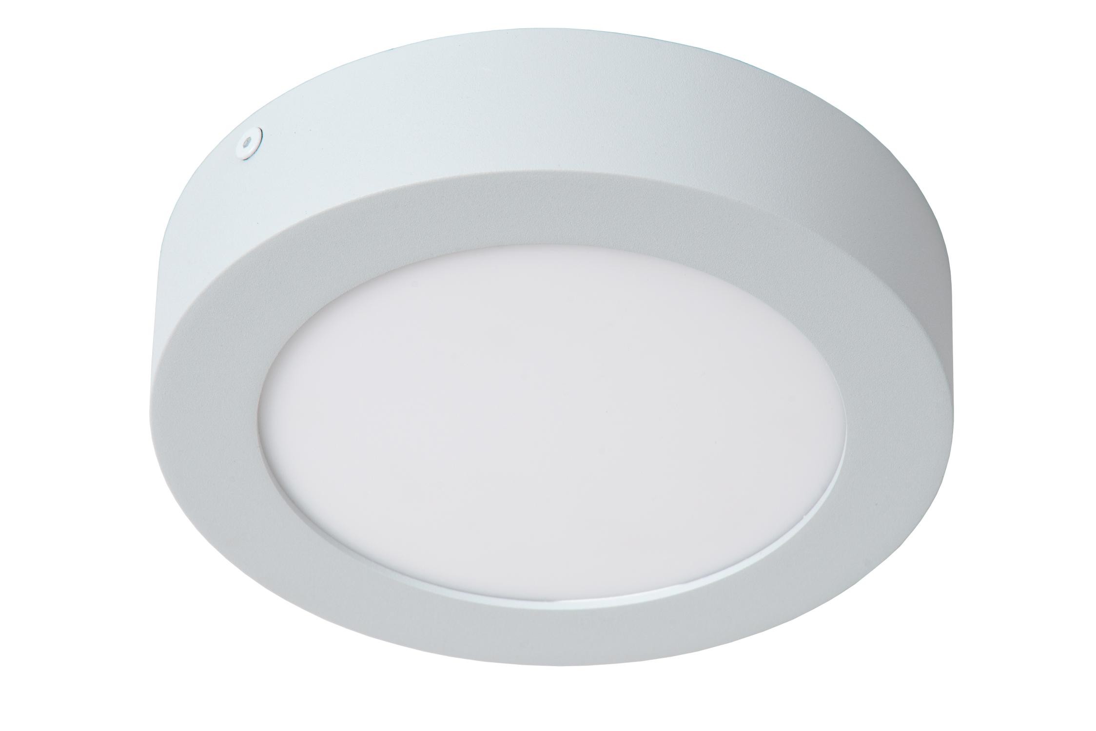 Lucide BRICE-LED - Plafonnière Badkamer - Ø 18 cm - LED Dimb. - 1x12W 3000K - IP44 - Wit - Afbeelding 2