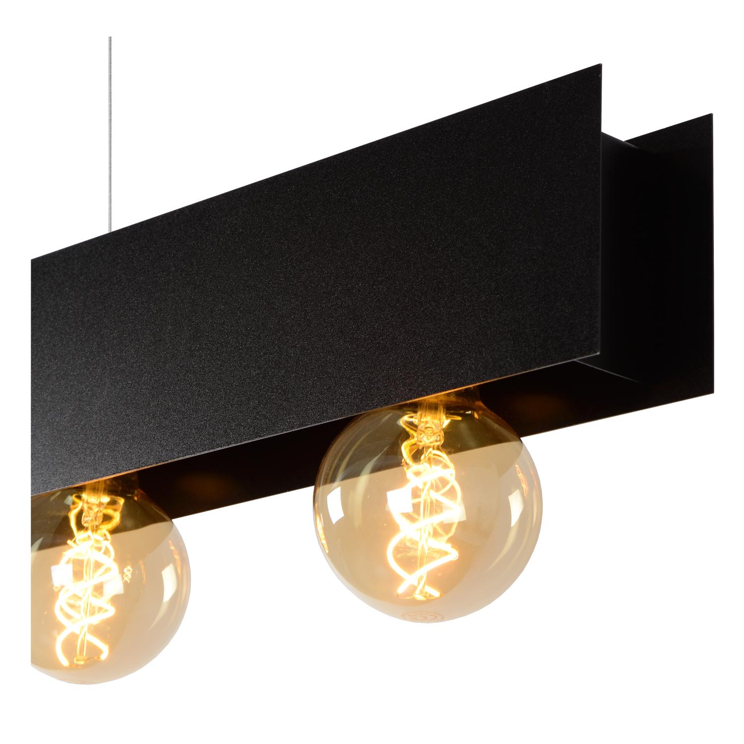 Lucide SURTUS - Hanglamp - 6xE27 - Zwart - Afbeelding 7