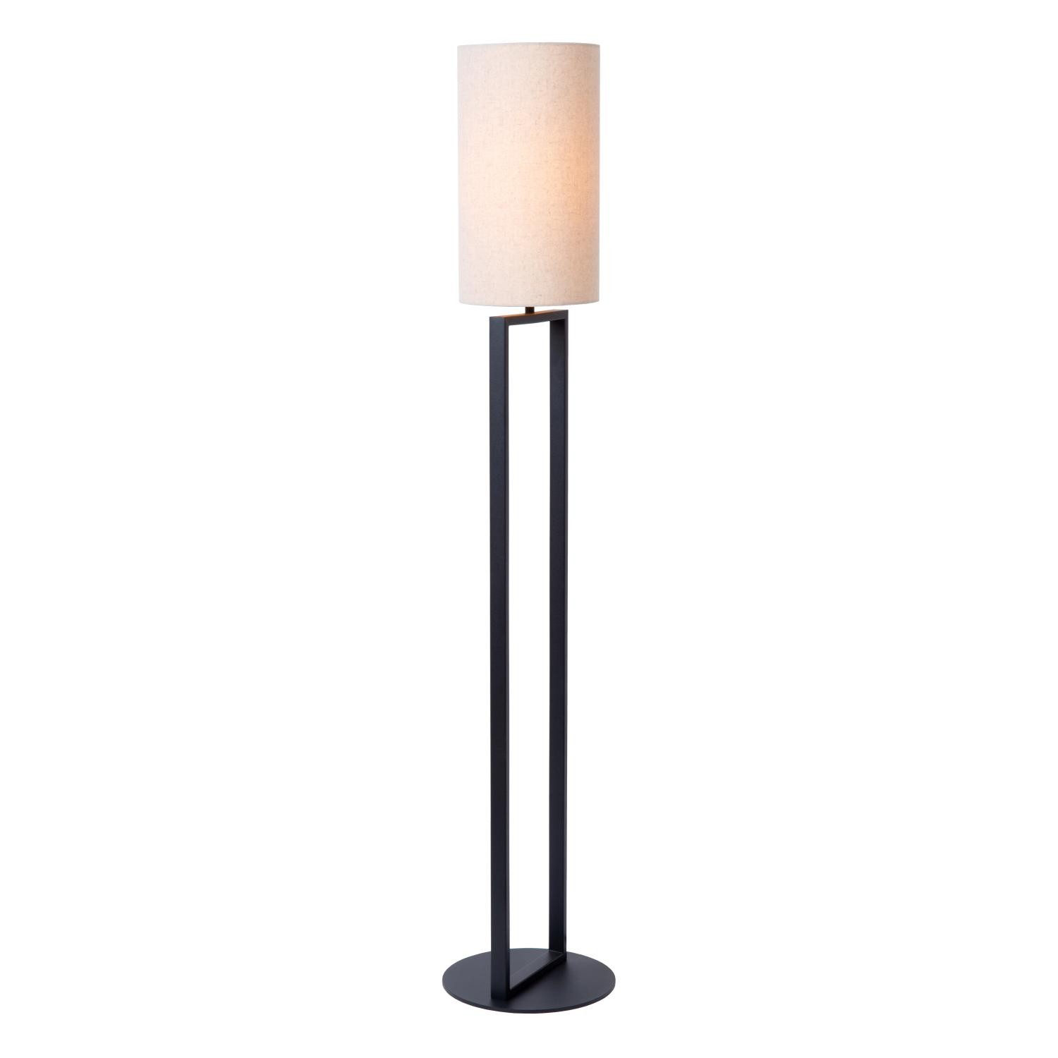 Lucide HERMAN - Vloerlamp - Ø 26 cm - 1xE27 - Beige - Afbeelding 4