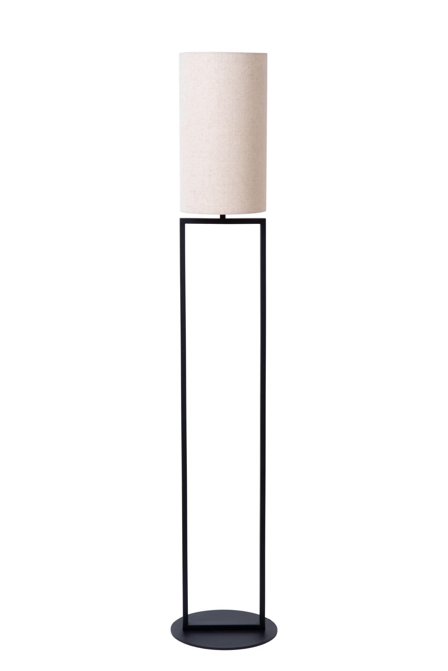 Lucide HERMAN - Vloerlamp - Ø 26 cm - 1xE27 - Beige - Afbeelding 2
