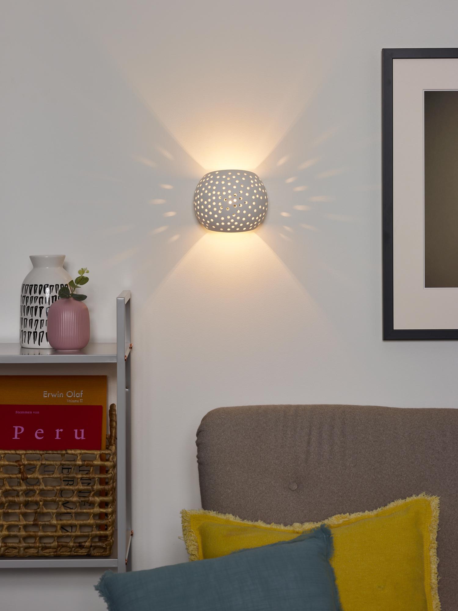 Lucide GIPSY - Wandlamp - 1xG9 - Wit - Afbeelding 4