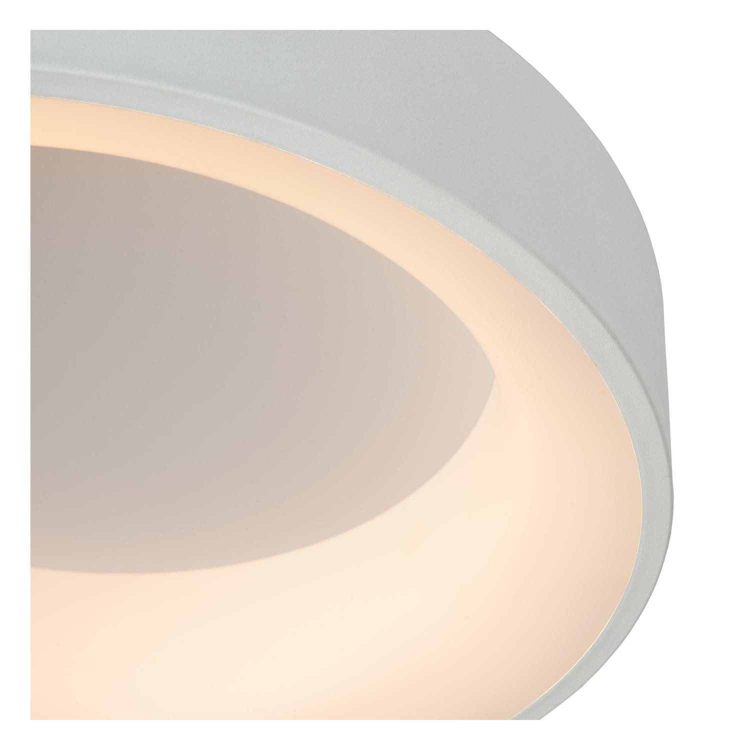 Lucide MIRAGE - Plafonnière - Ø 38 cm - LED Dimb. - 1x22W 2700K - Wit - Afbeelding 5