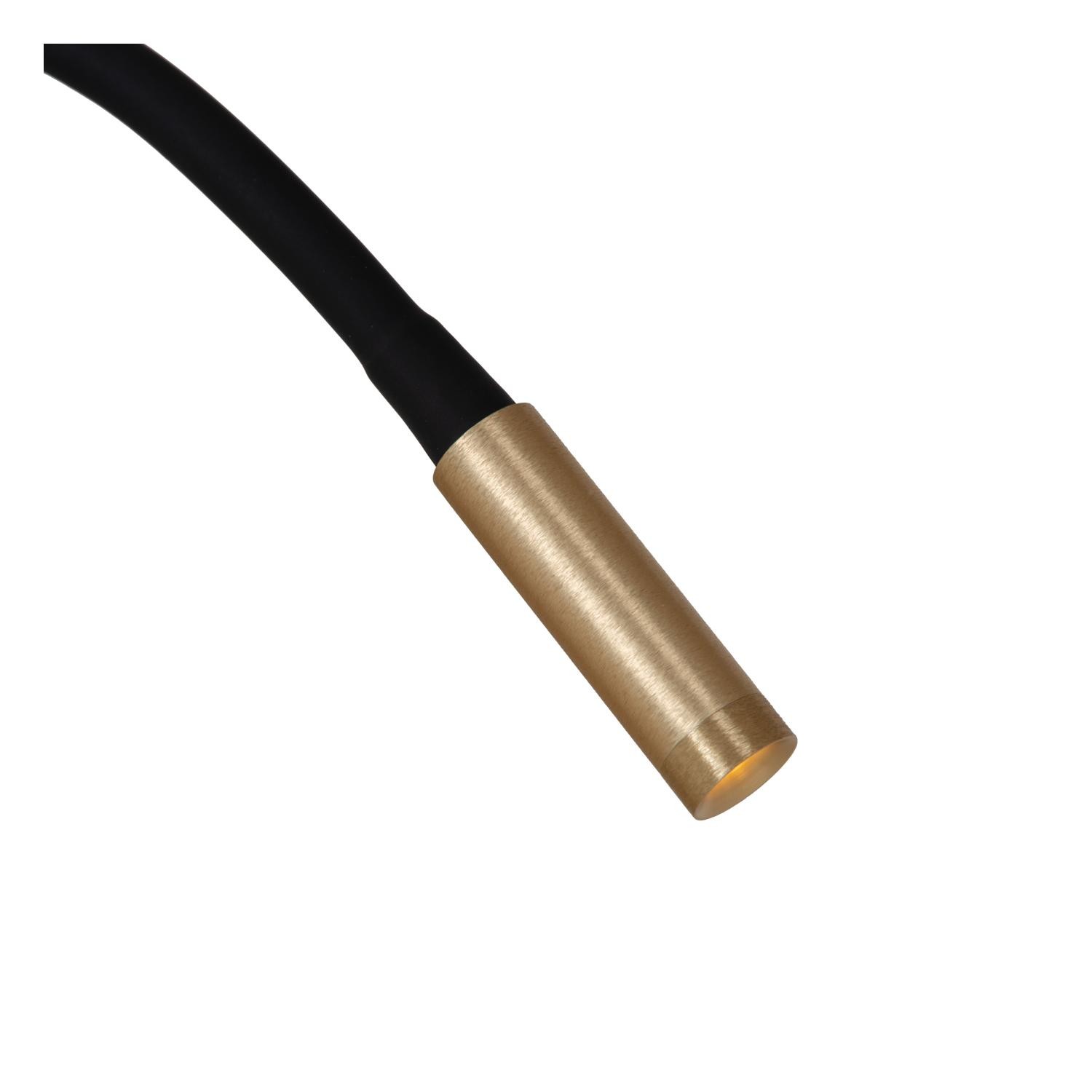 Lucide ASJA - Oplaadbare Wandspot / Wandlamp - Accu/Batterij - LED Dimb. - 1x3W 2700K - Mat Goud / Messing - Afbeelding 3