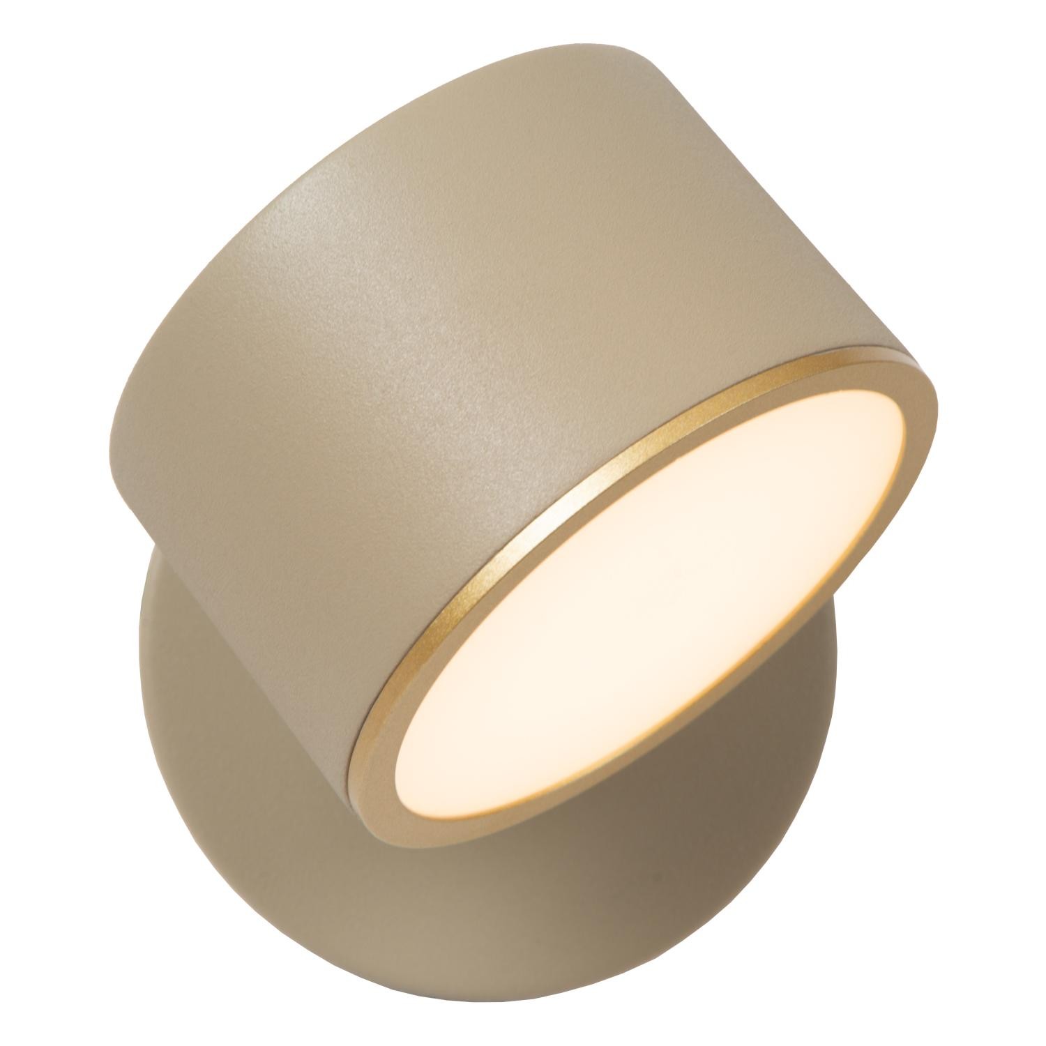 Lucide GIAN - Wandlamp - LED Dimb. - Taupe - Afbeelding 3