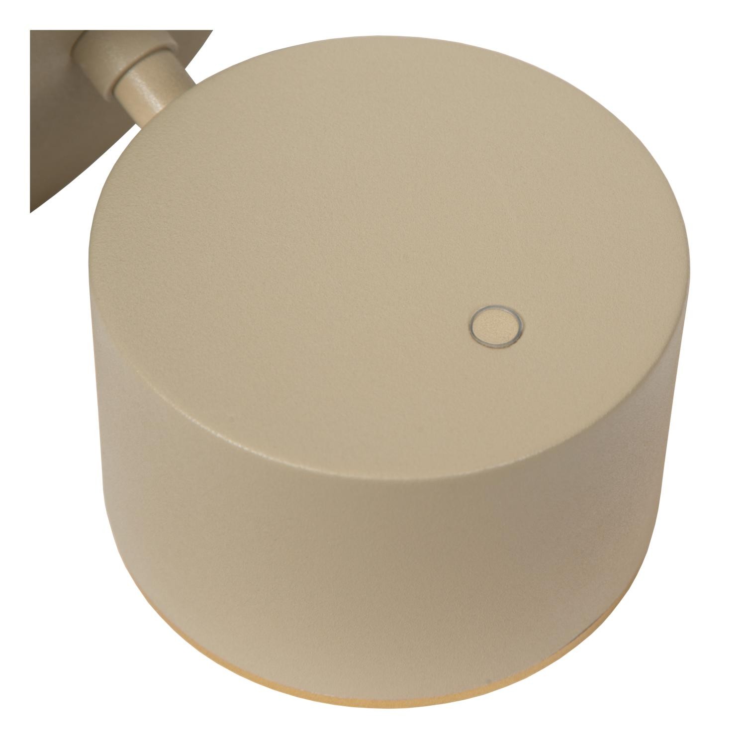 Lucide GIAN - Wandlamp - LED Dimb. - Taupe - Afbeelding 4