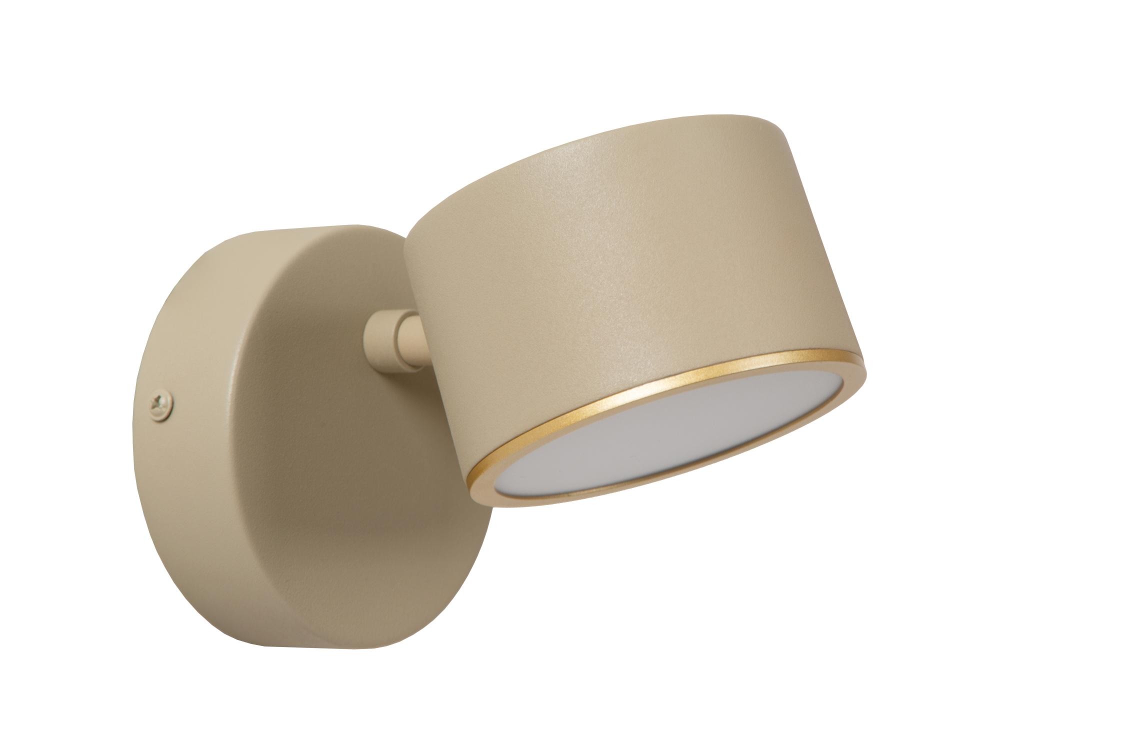 Lucide GIAN - Wandlamp - LED Dimb. - Taupe - Afbeelding 2
