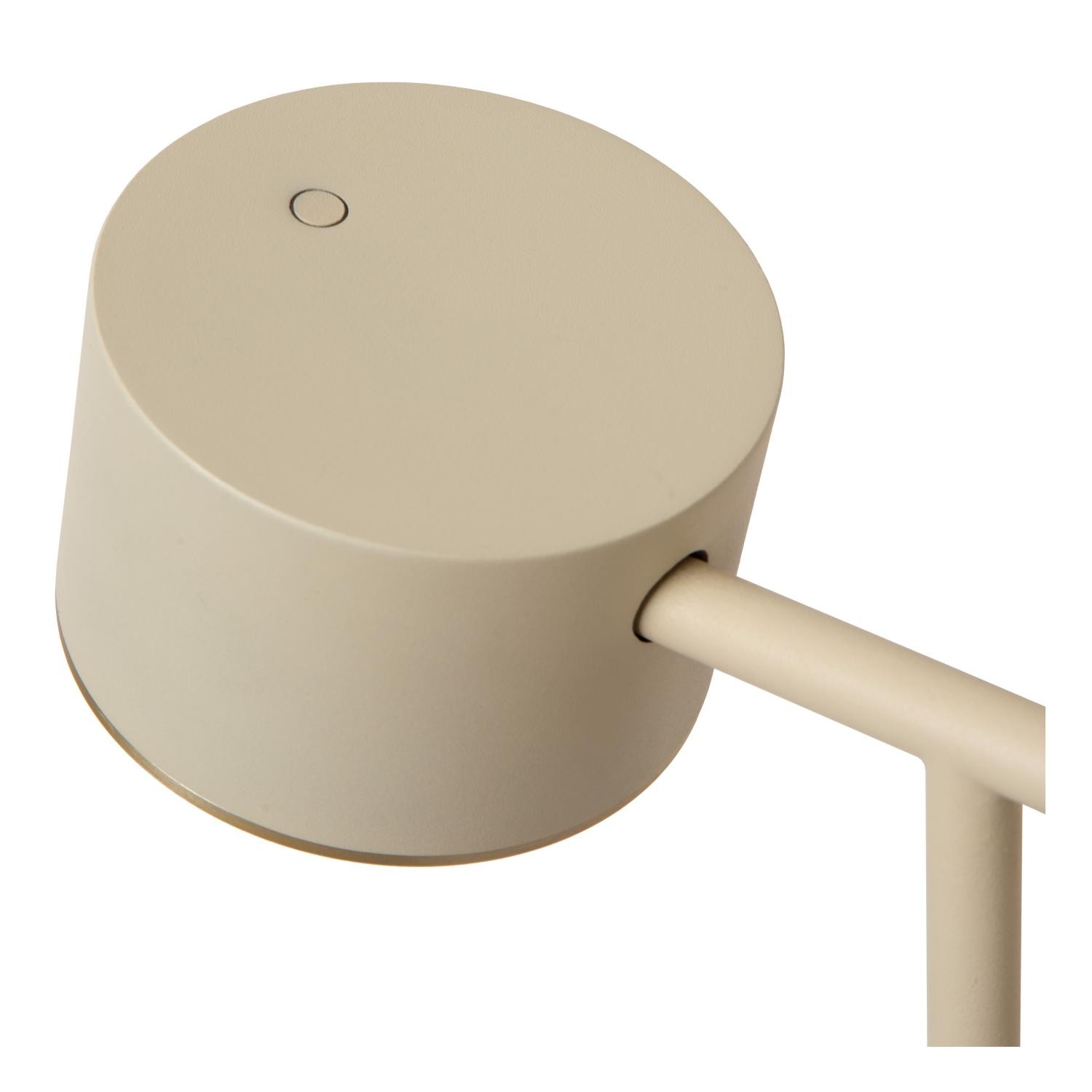 Lucide GIAN - Vloerlamp - LED Dimb. - 1x9W 2700K - Taupe - Afbeelding 4