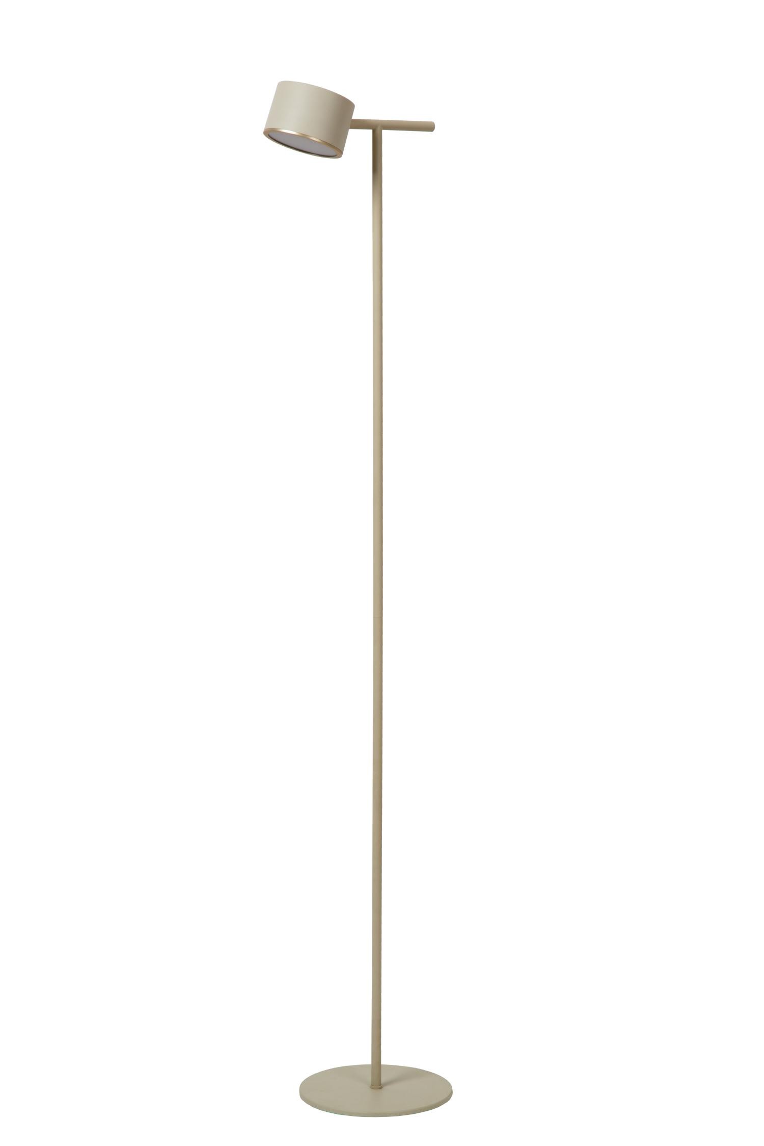Lucide GIAN - Vloerlamp - LED Dimb. - 1x9W 2700K - Taupe - Afbeelding 2